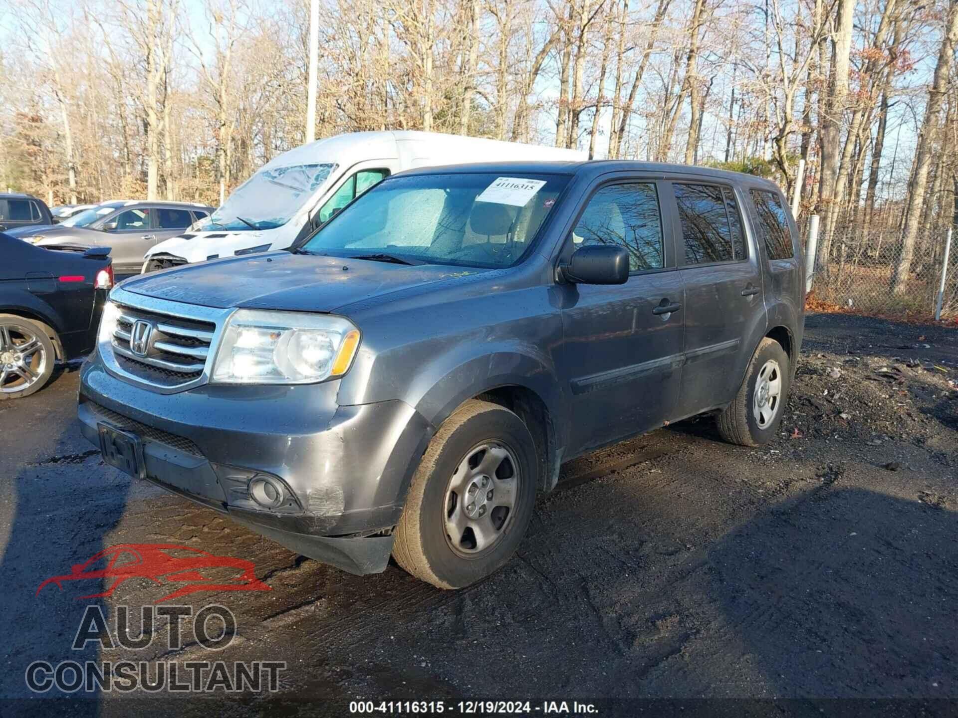 HONDA PILOT 2012 - 5FNYF4H22CB013367
