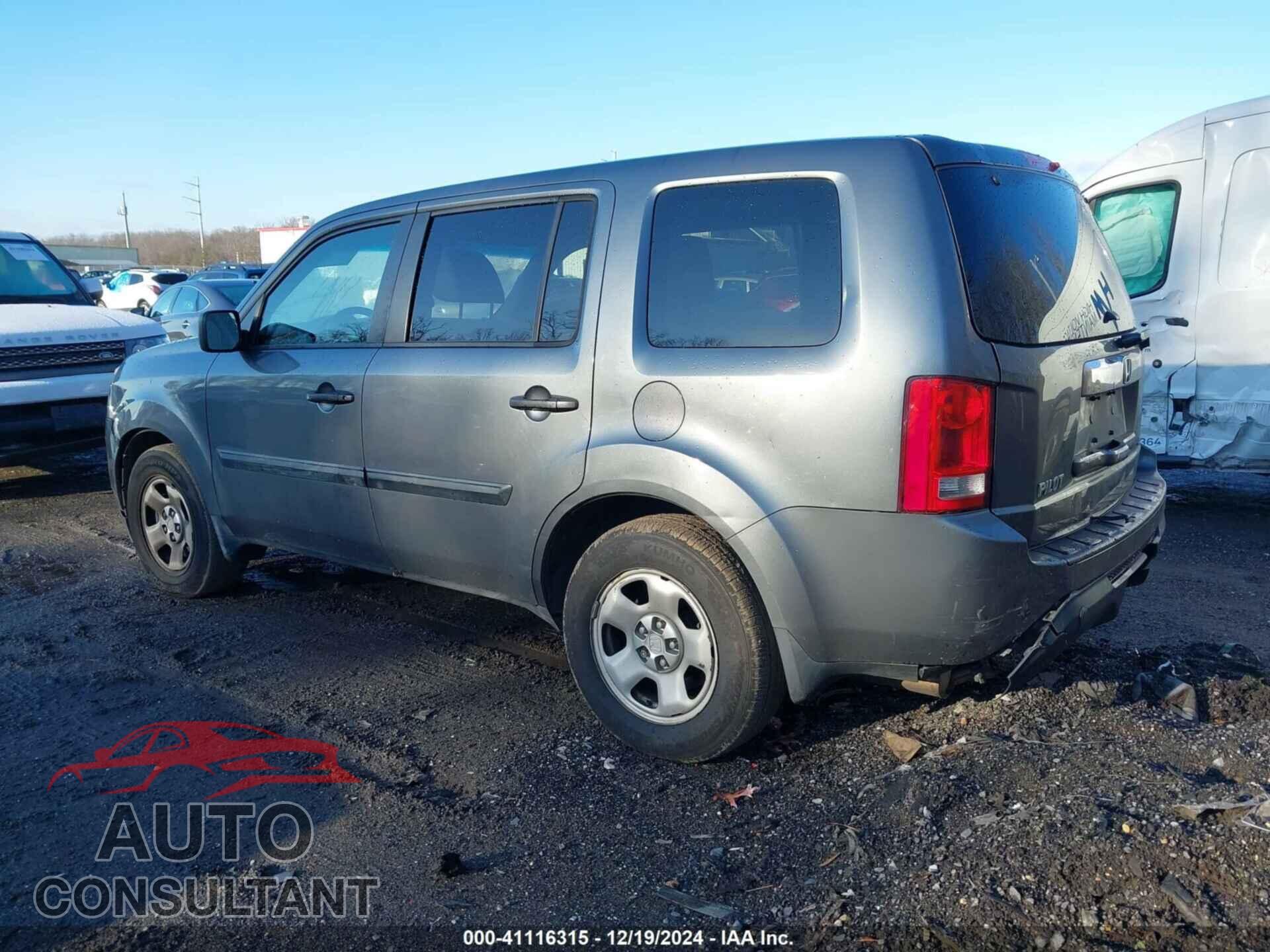 HONDA PILOT 2012 - 5FNYF4H22CB013367
