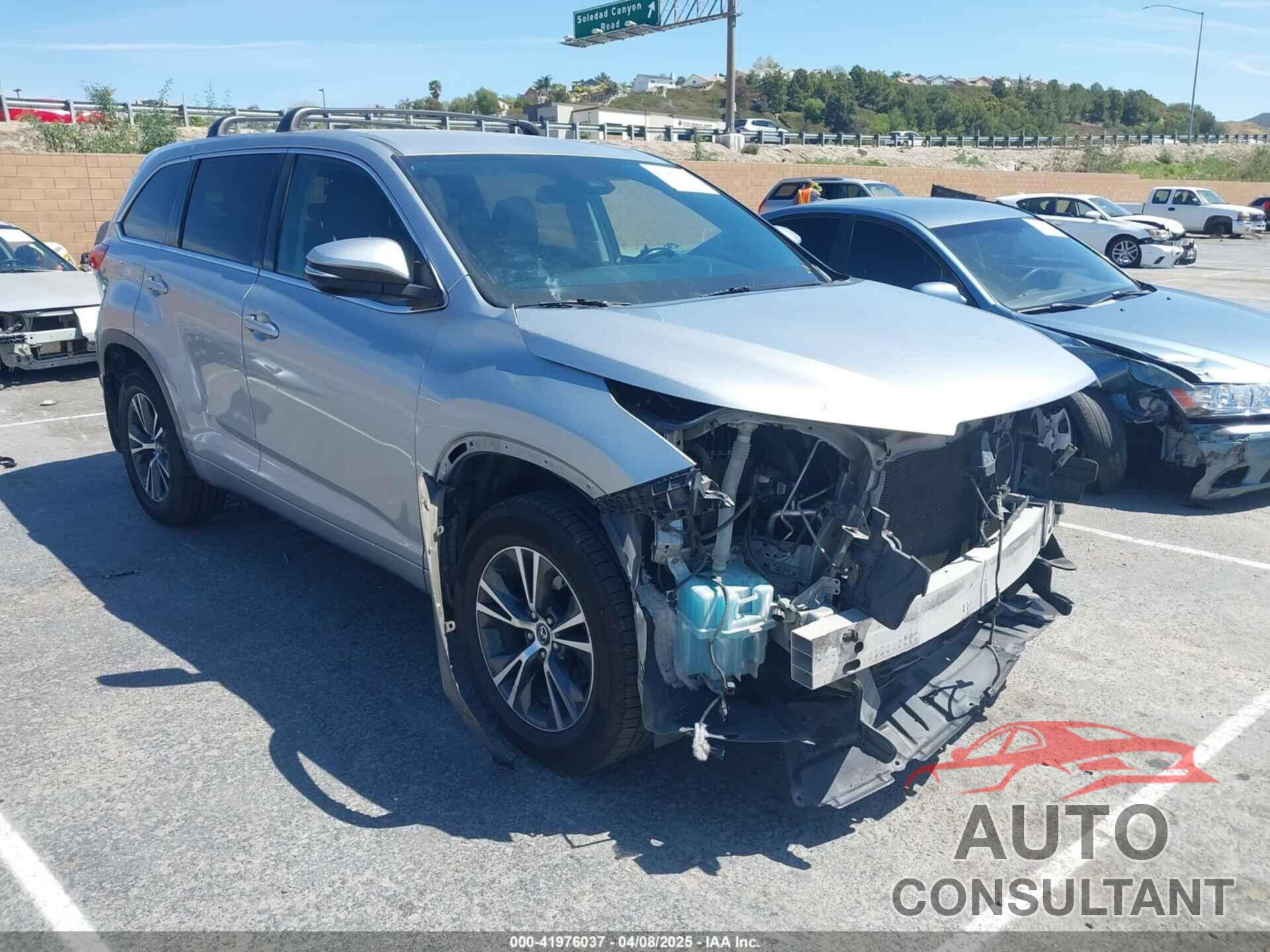 TOYOTA HIGHLANDER 2017 - 5TDZZRFH3HS188262