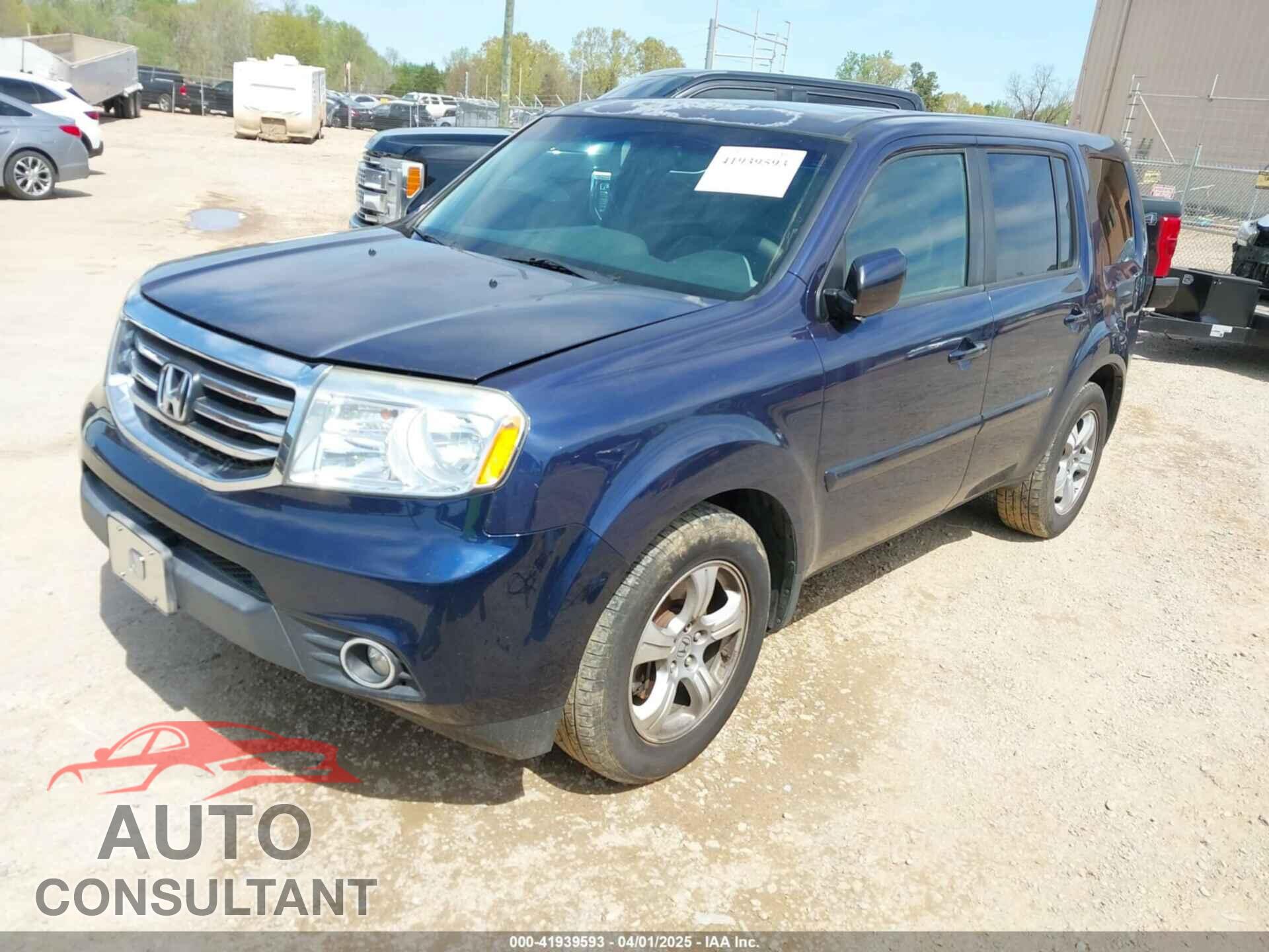 HONDA PILOT 2013 - 5FNYF3H53DB036789