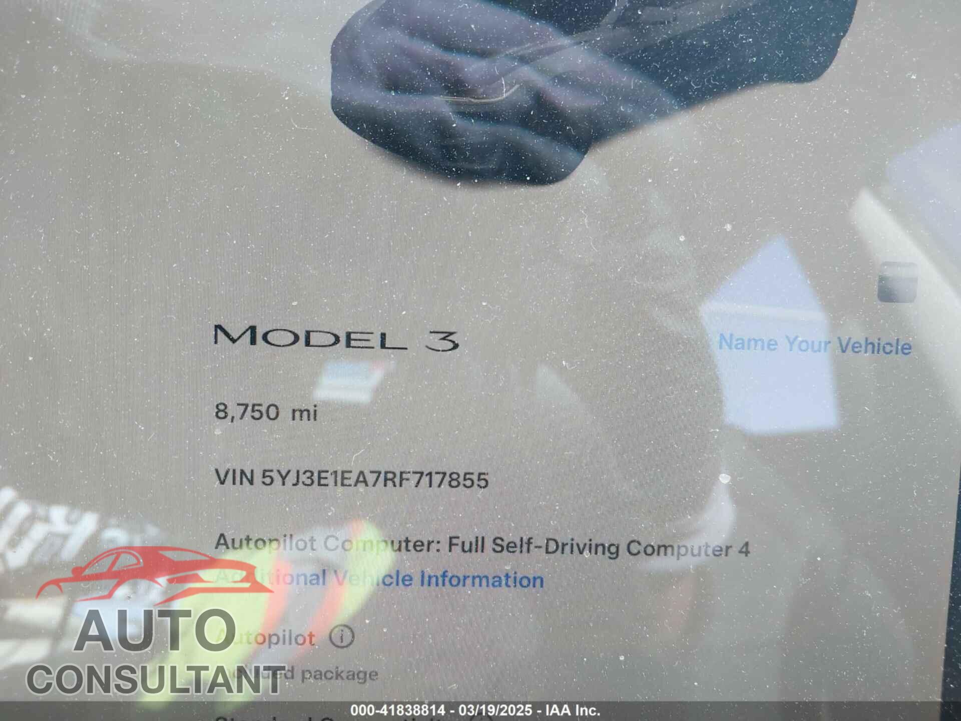 TESLA MODEL 3 2024 - 5YJ3E1EA7RF717855