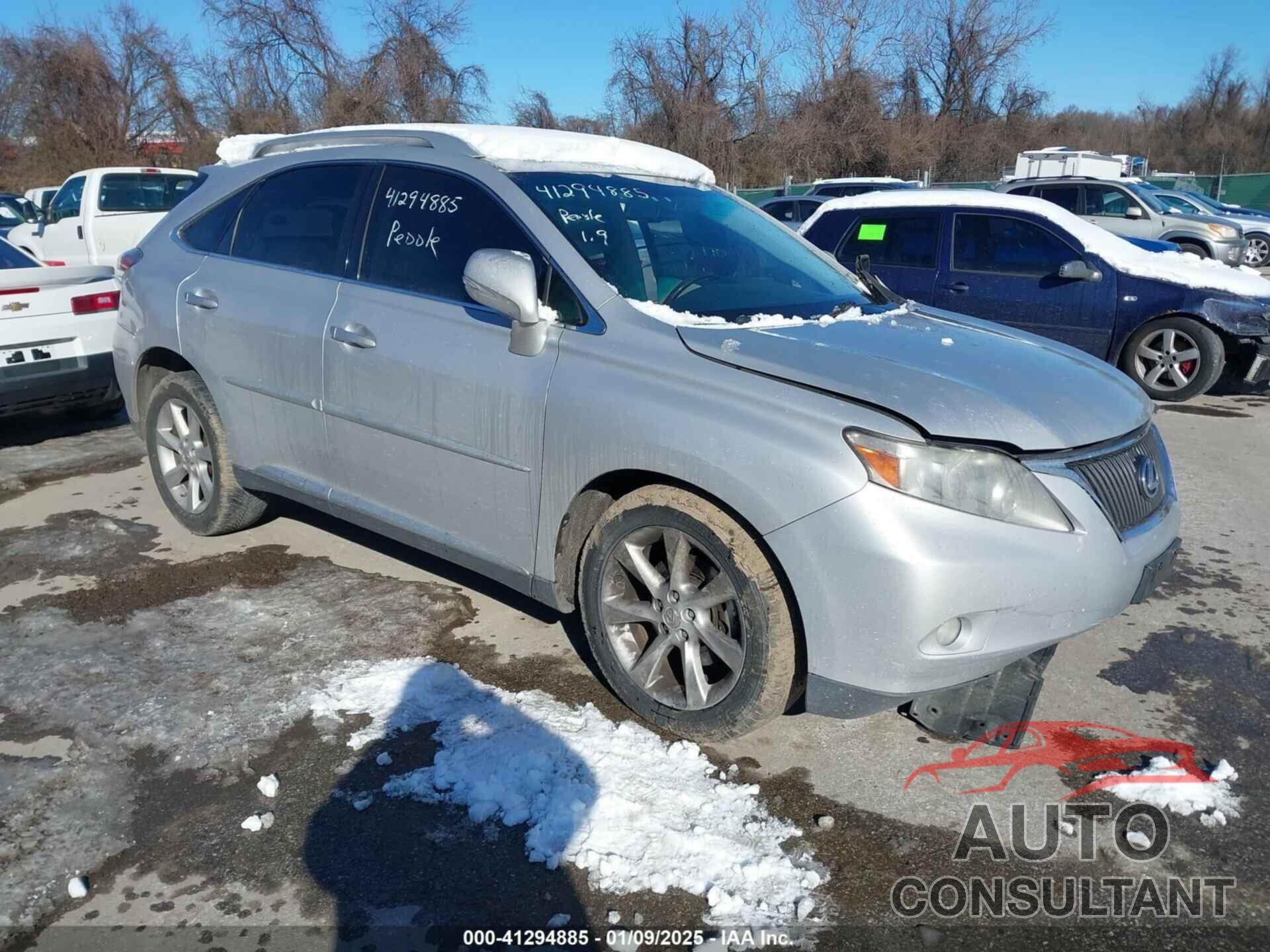 LEXUS RX 350 2011 - 2T2BK1BA6BC095909