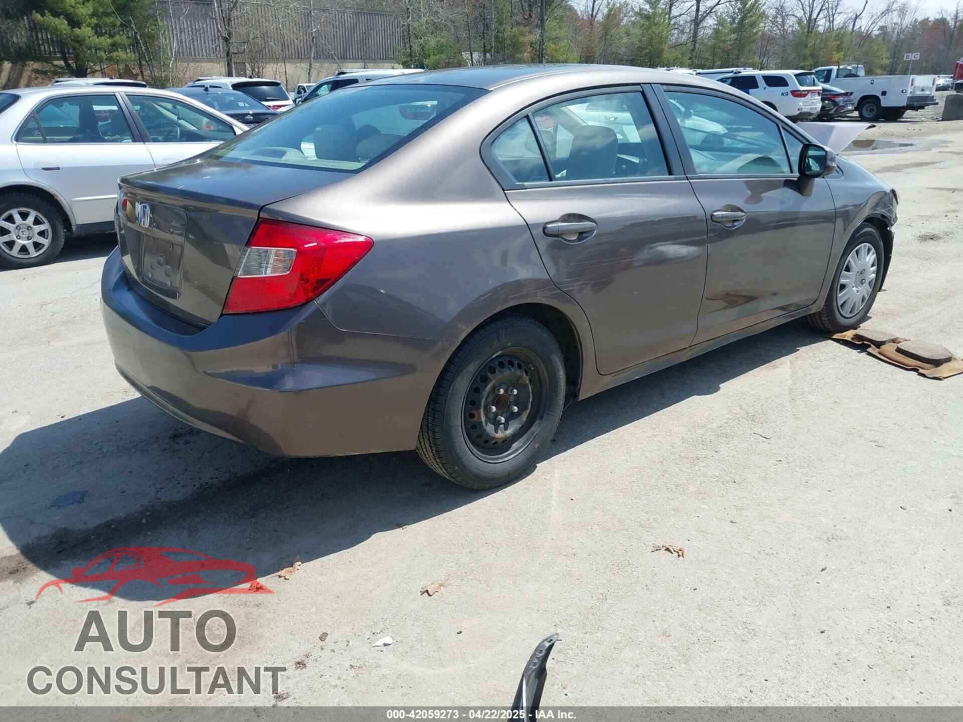 HONDA CIVIC 2012 - 2HGFB2F54CH542142