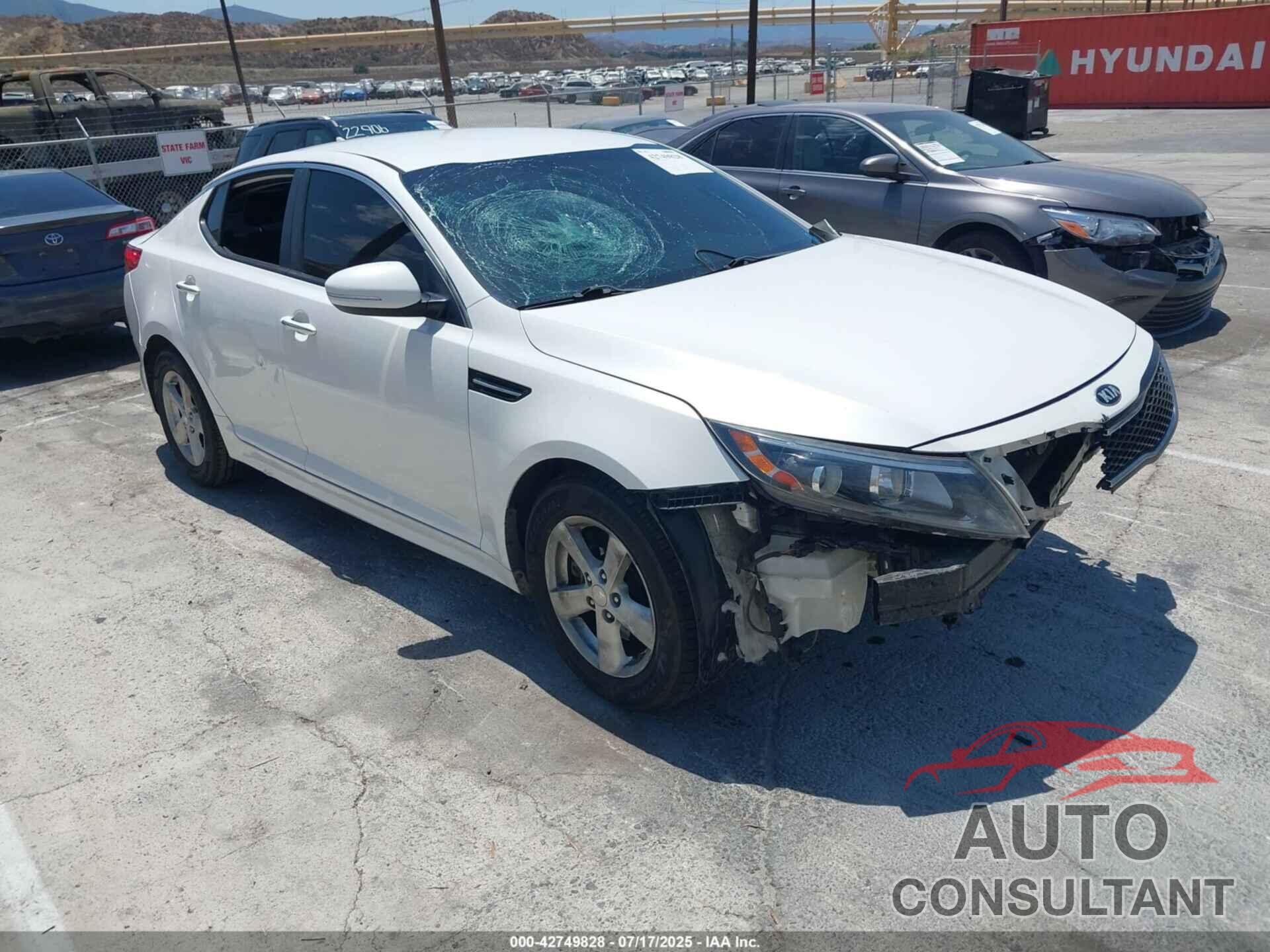 KIA OPTIMA 2015 - KNAGM4A73F5604429