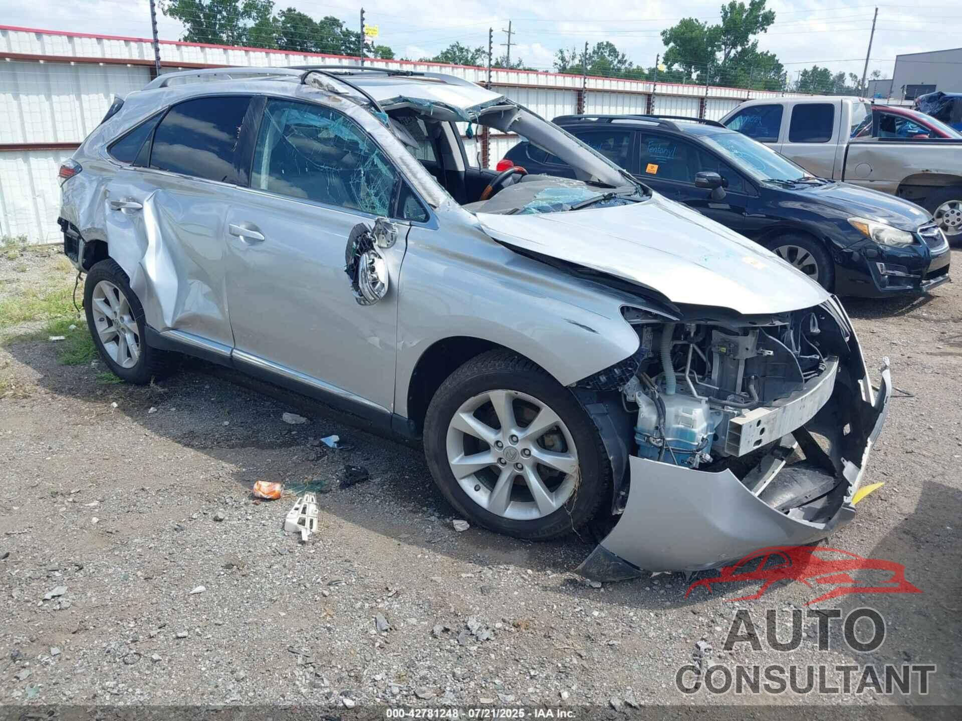 LEXUS RX 350 2012 - JTJZK1BA8C2413187