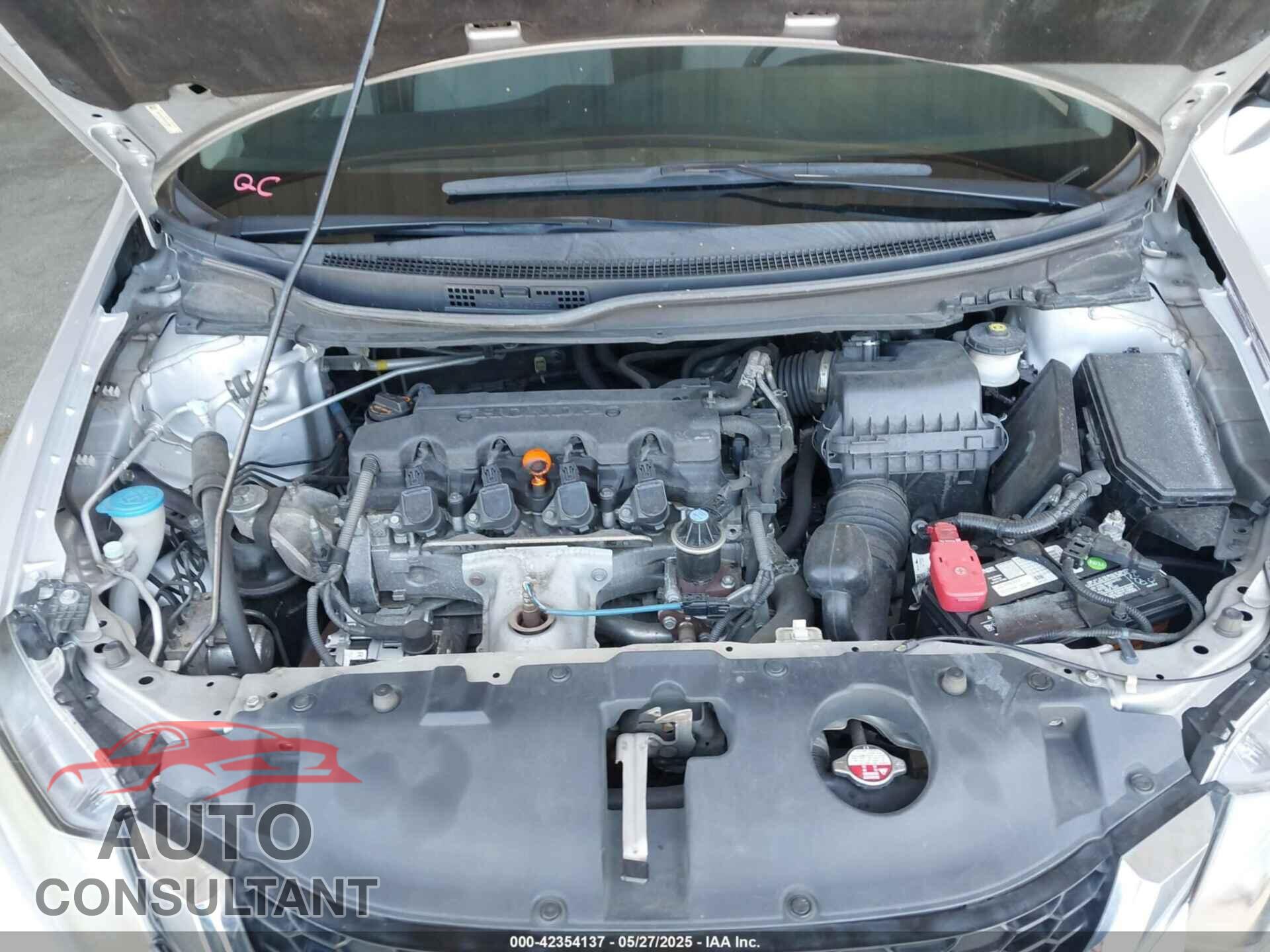 HONDA CIVIC 2013 - 19XFB2F82DE232500