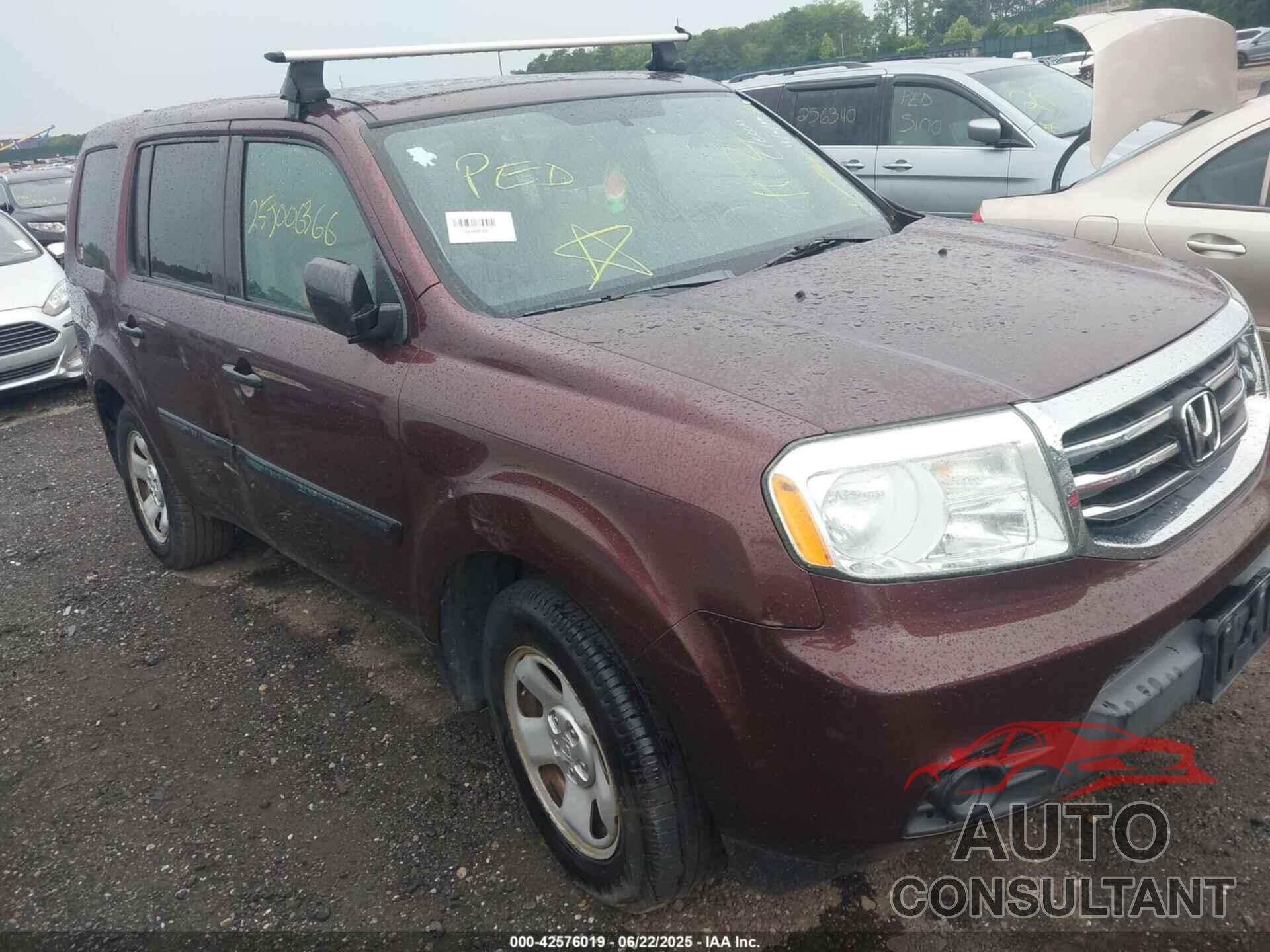 HONDA PILOT 2013 - 5FNYF4H20DB074962