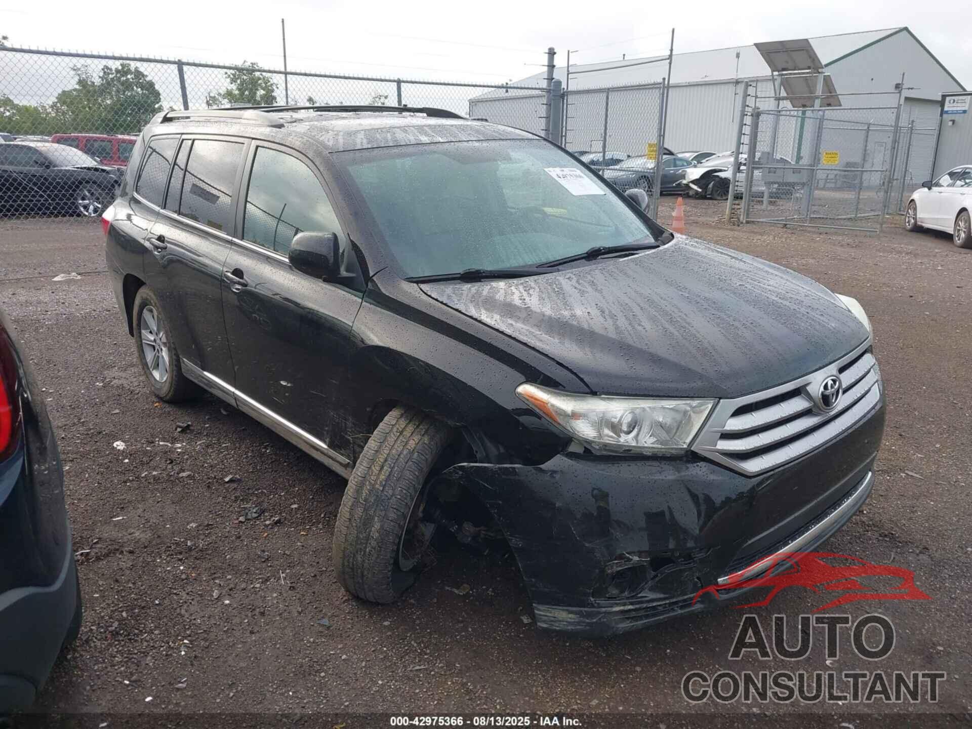 TOYOTA HIGHLANDER 2013 - 5TDBK3EHXDS195045