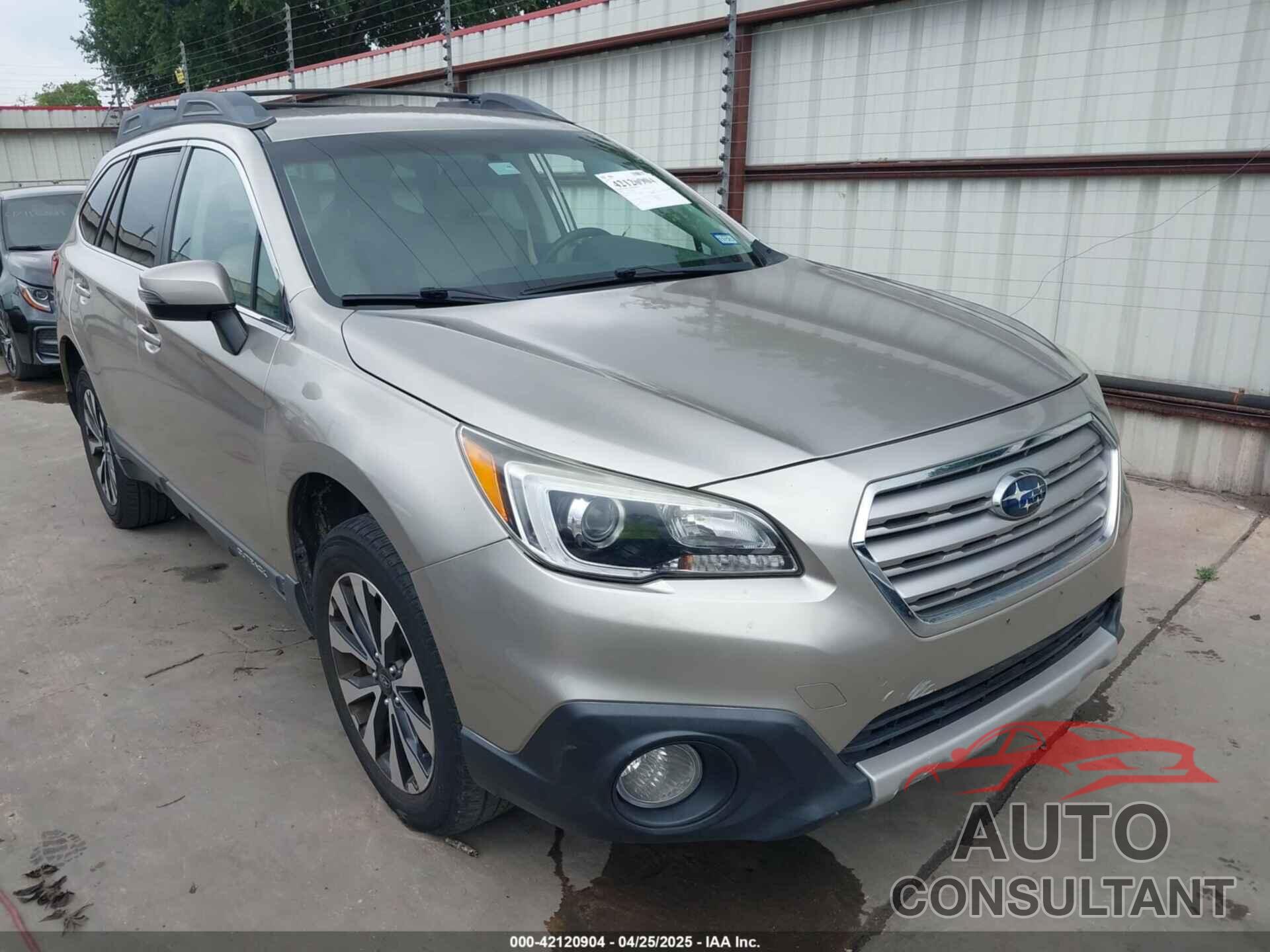 SUBARU OUTBACK 2016 - 4S4BSBJC5G3258364