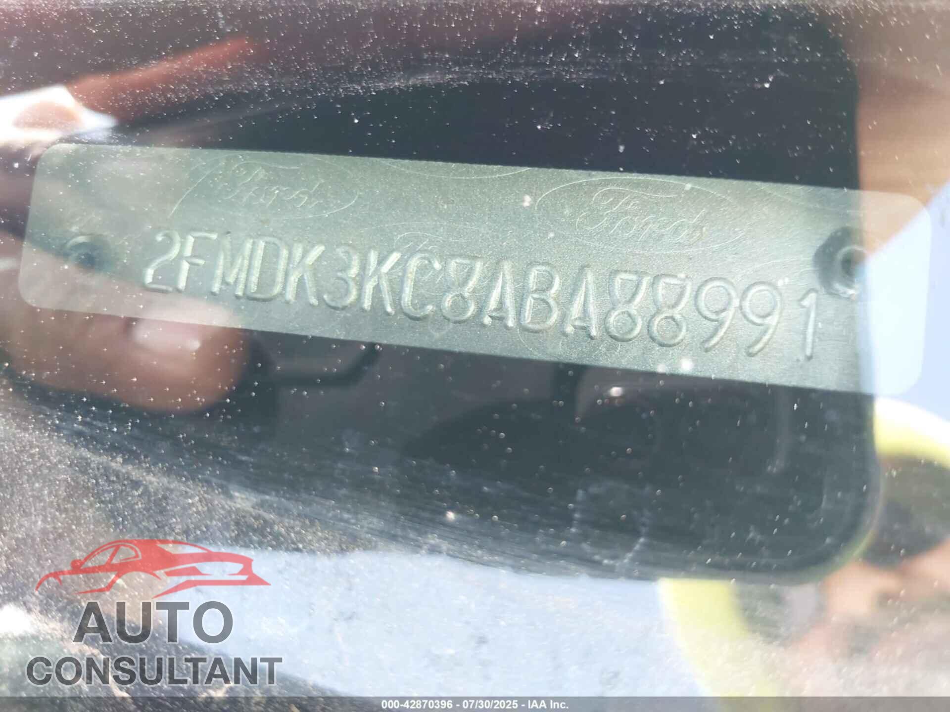 FORD EDGE 2010 - 2FMDK3KC8ABA88991