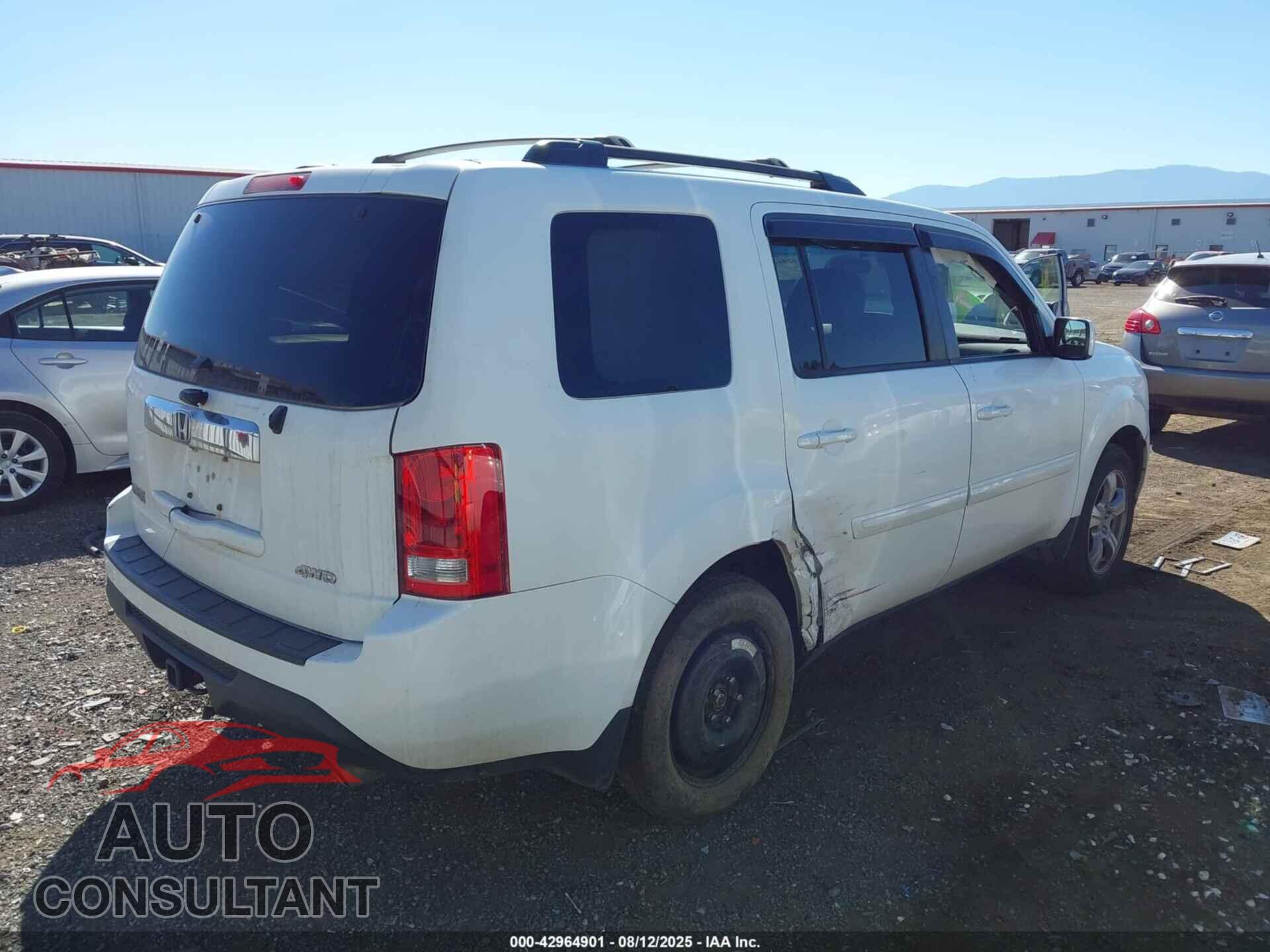 HONDA PILOT 2013 - 5FNYF4H4XDB033014
