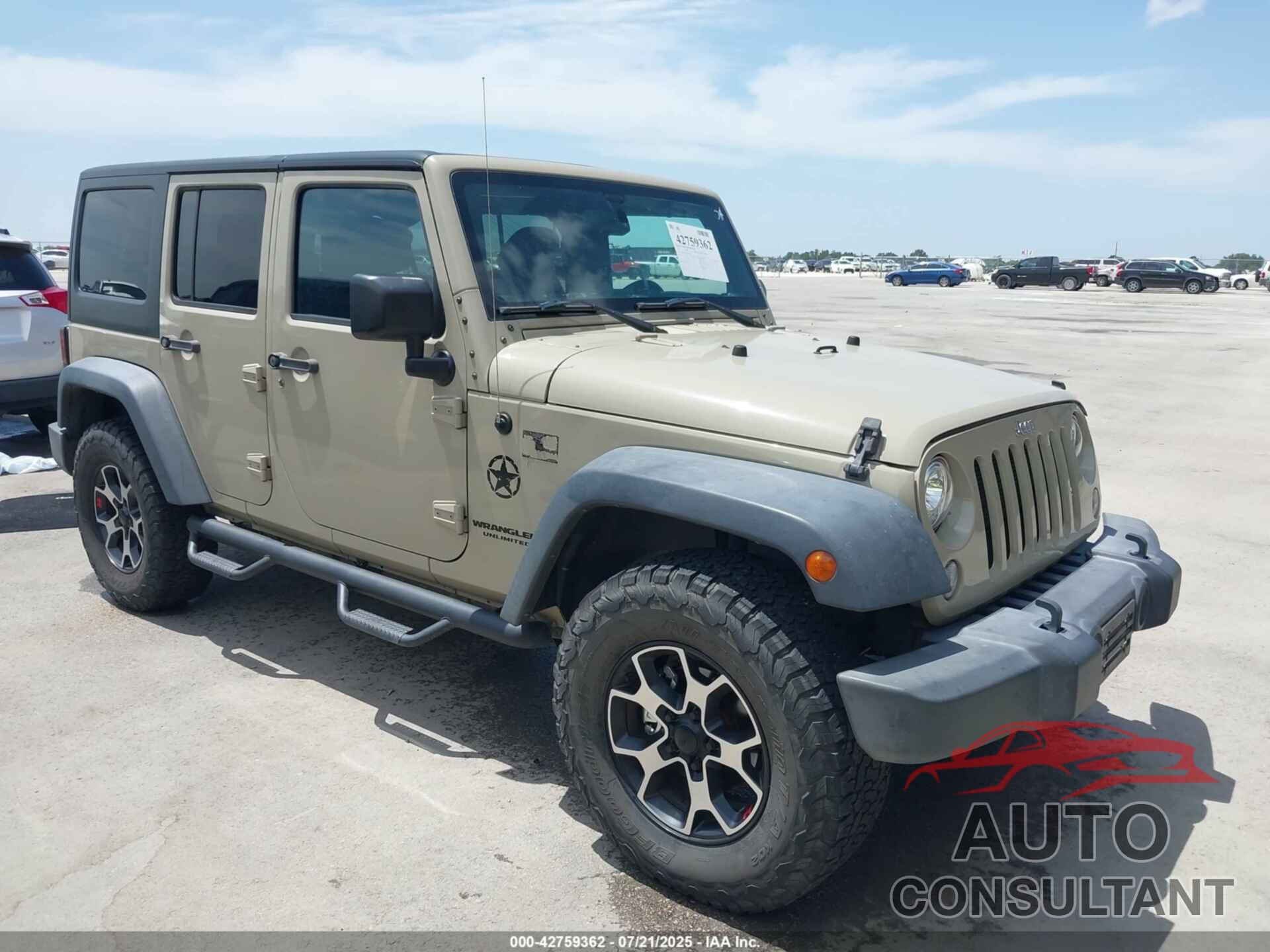 JEEP WRANGLER UNLIMITED 2017 - 1C4BJWDG0HL710283