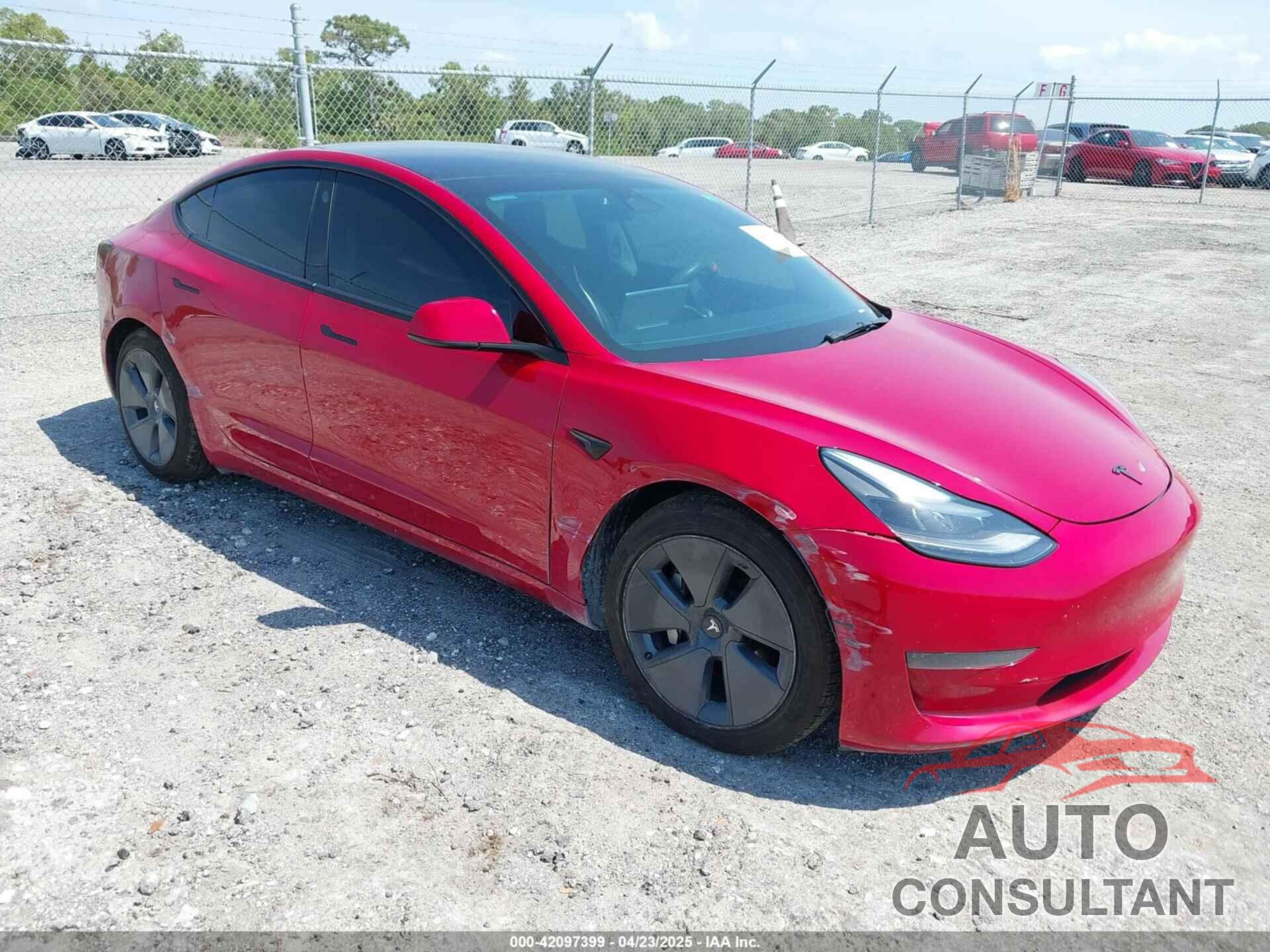 TESLA MODEL 3 2022 - 5YJ3E1EA7NF152114