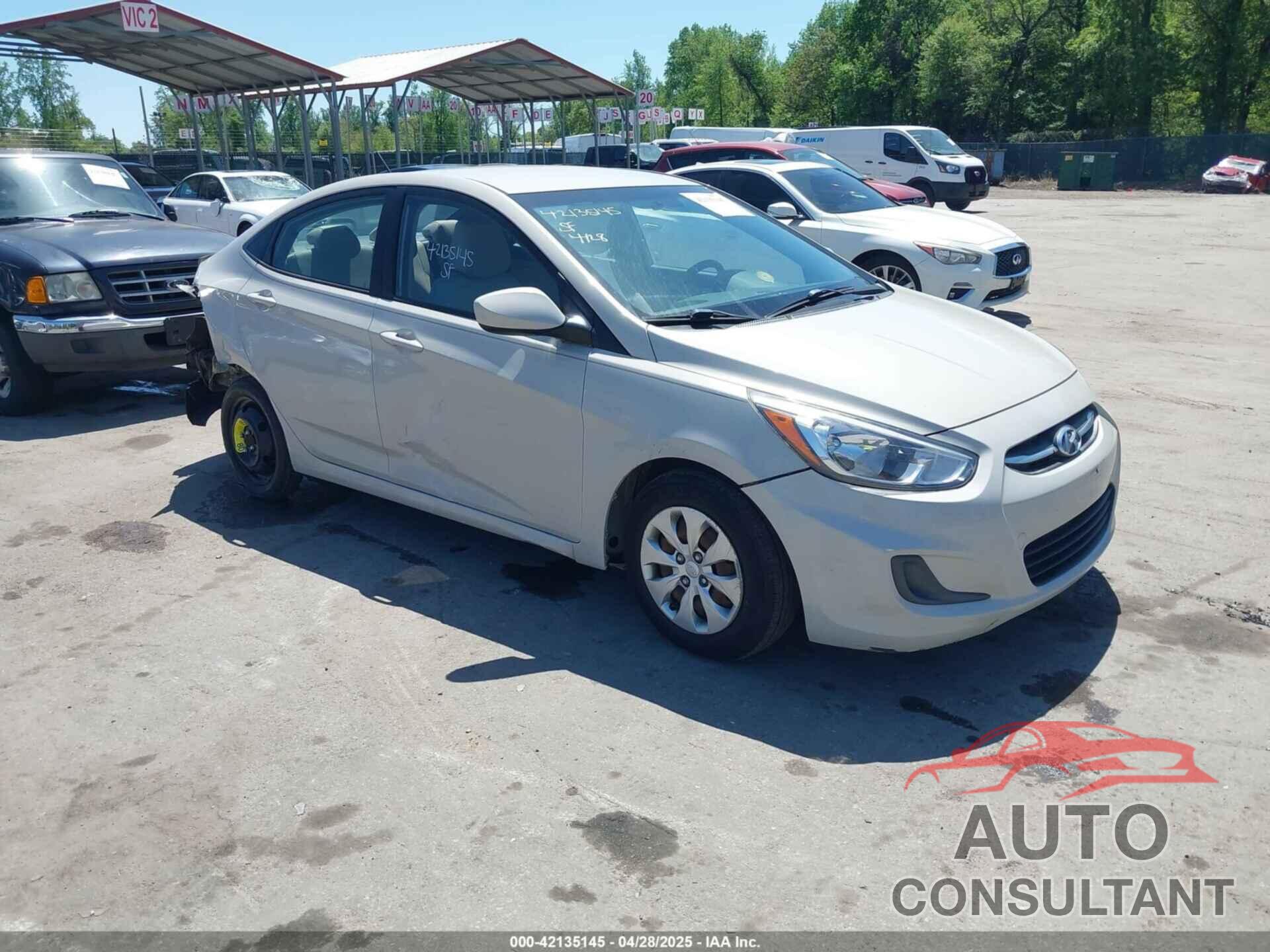HYUNDAI ACCENT 2016 - KMHCT4AE3GU943312