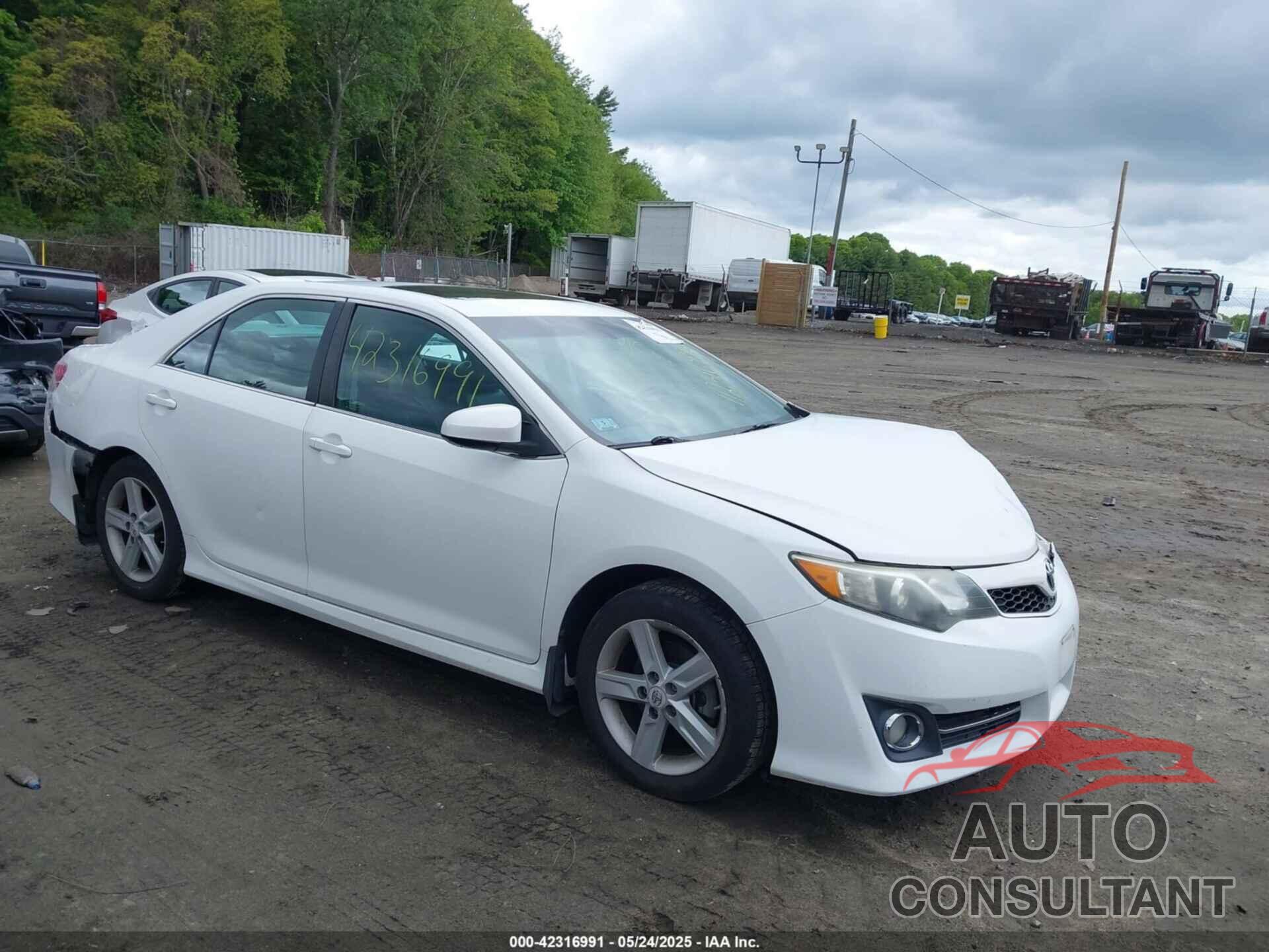 TOYOTA CAMRY 2012 - 4T1BF1FK1CU569521