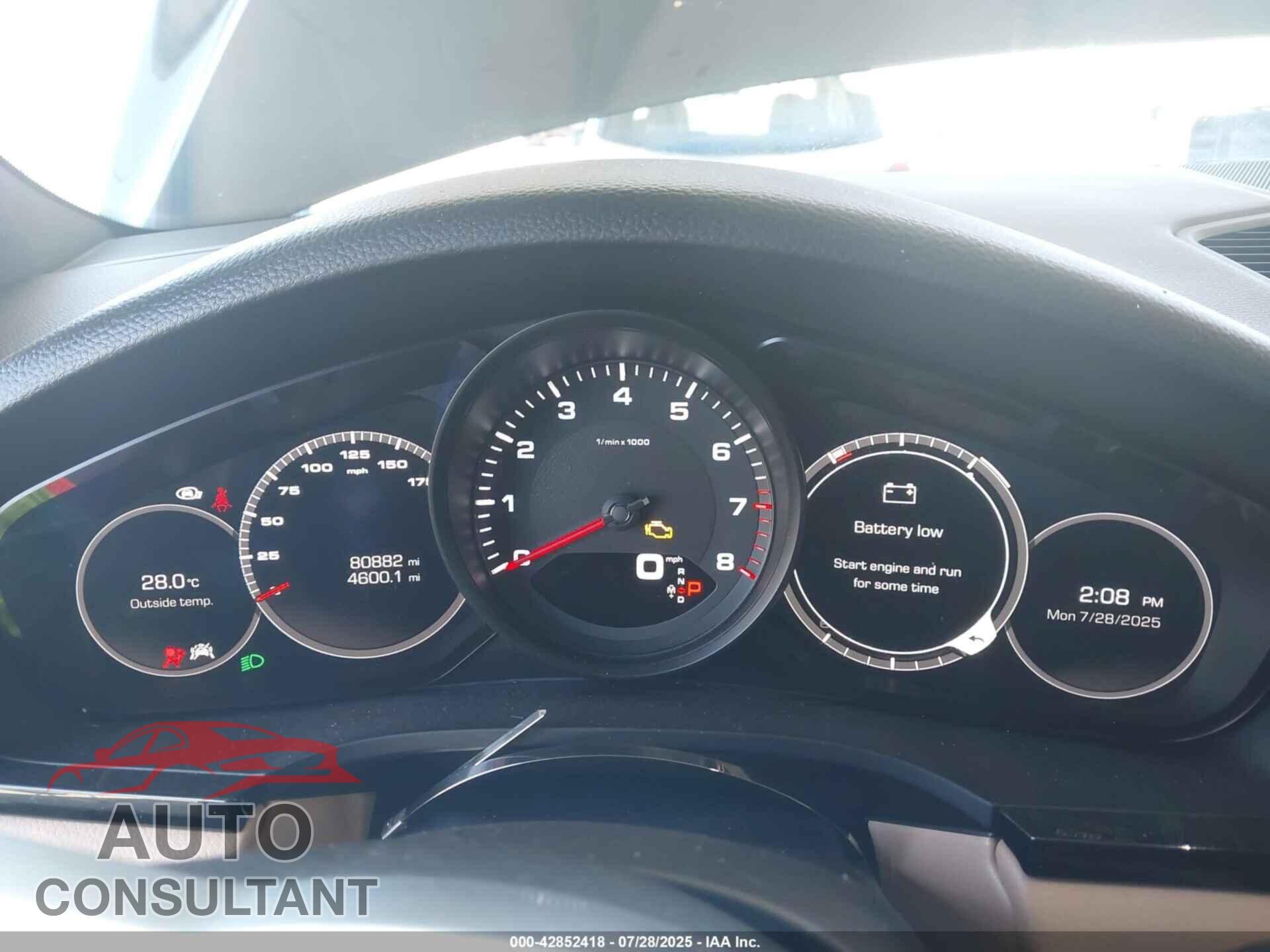 PORSCHE CAYENNE 2020 - WP1AA2AY7LDA08965
