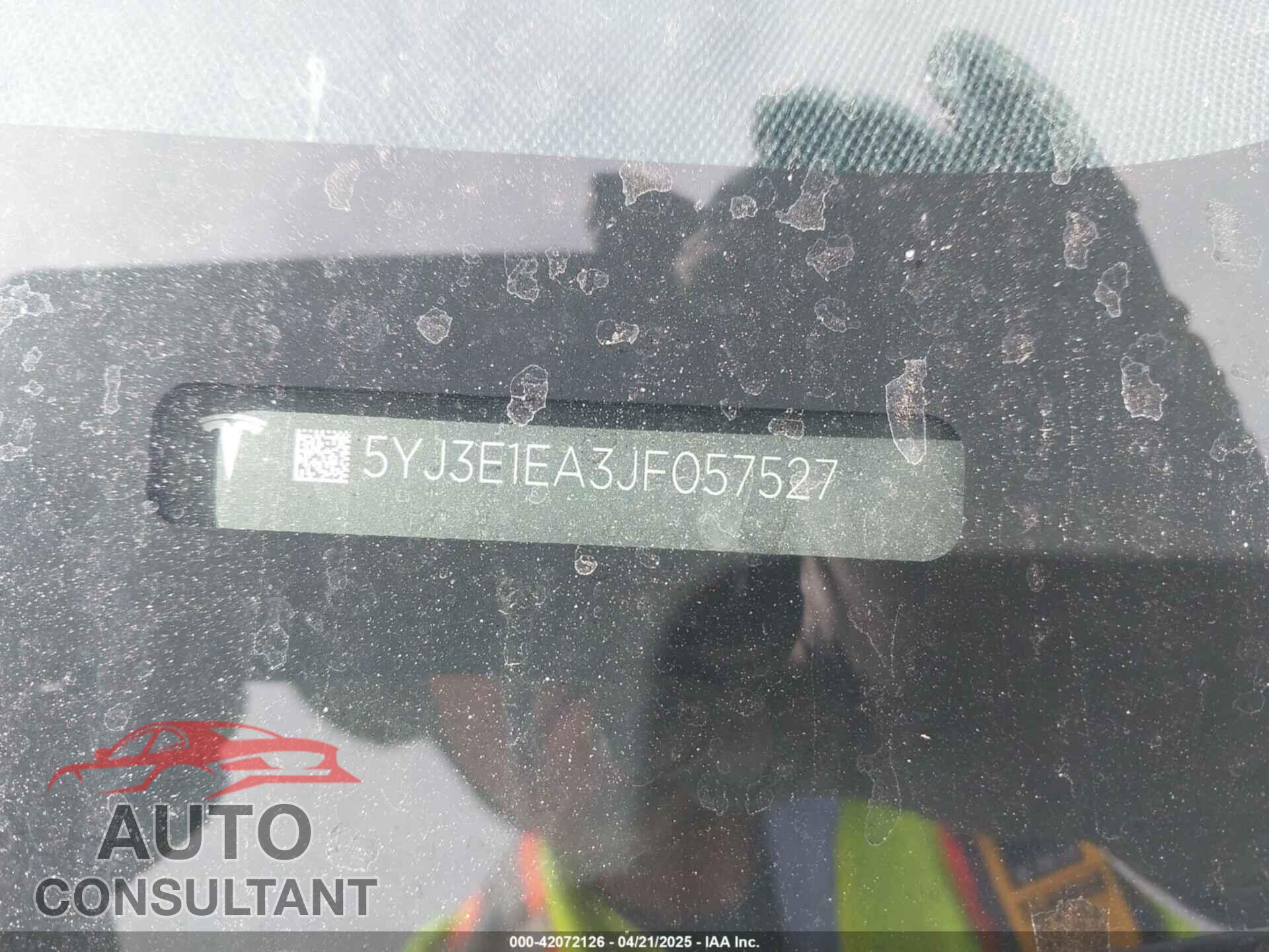 TESLA MODEL 3 2018 - 5YJ3E1EA3JF057527