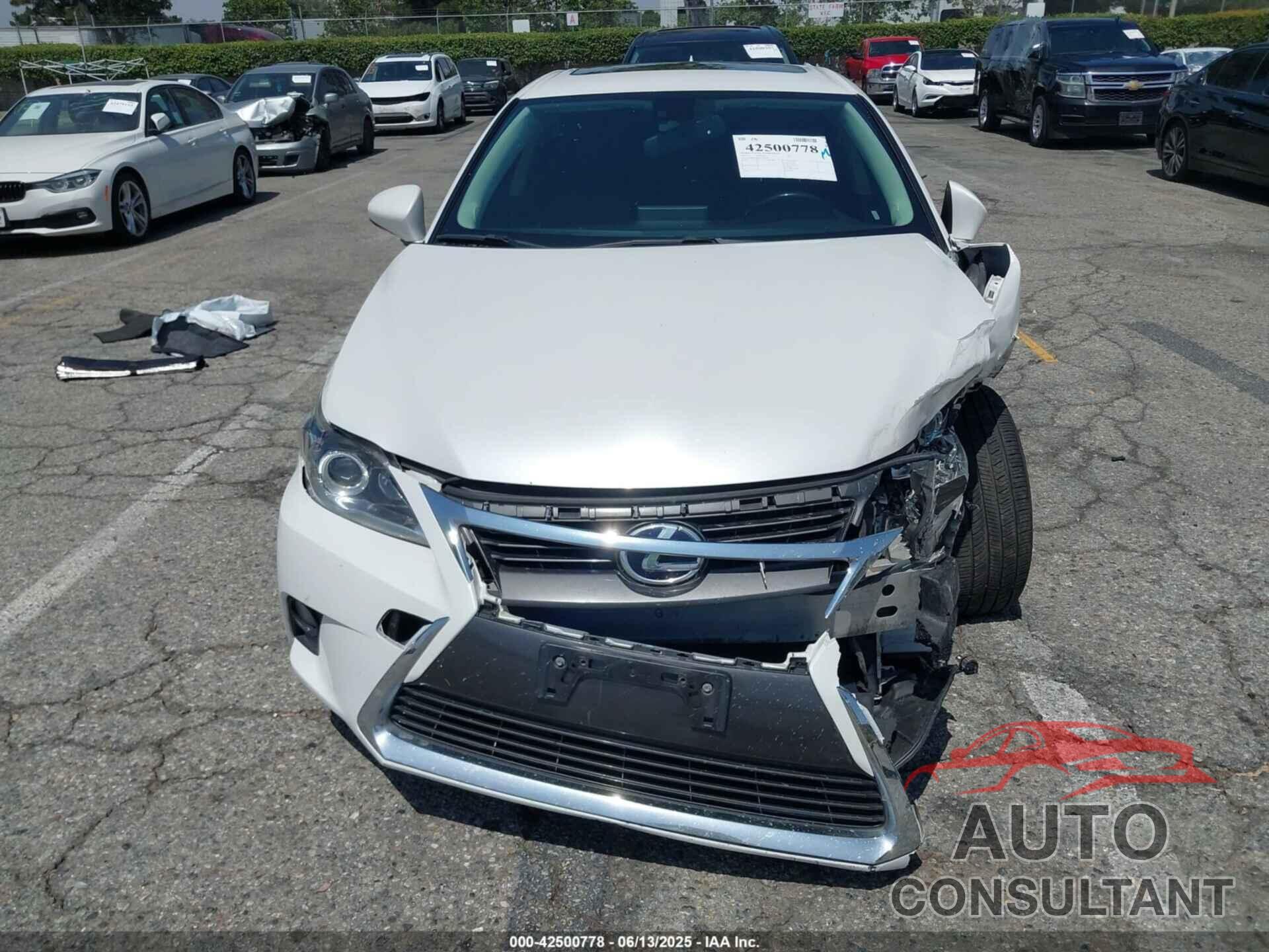 LEXUS CT 200H 2017 - JTHKD5BH3H2296529