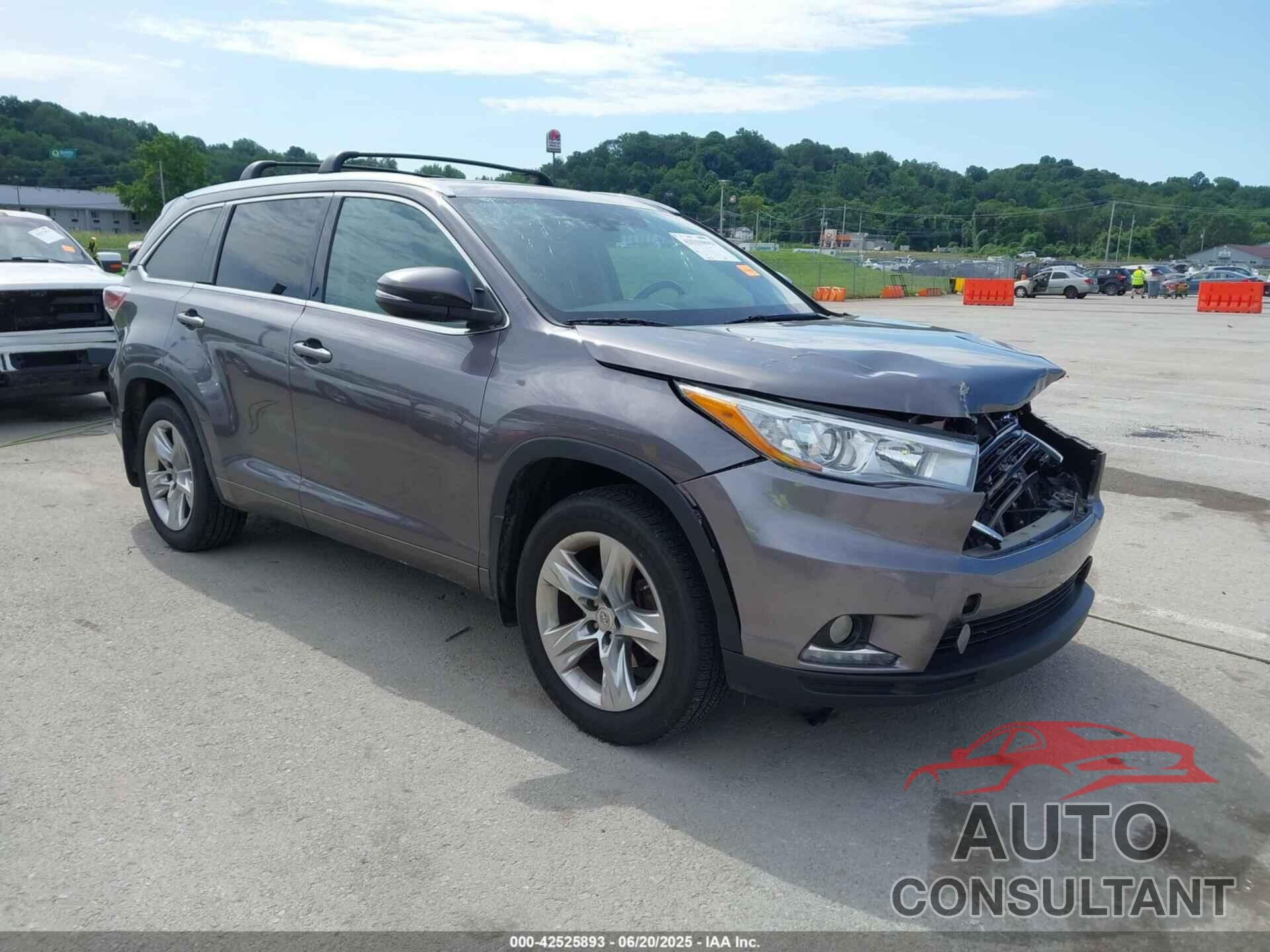 TOYOTA HIGHLANDER 2015 - 5TDDKRFH4FS197998