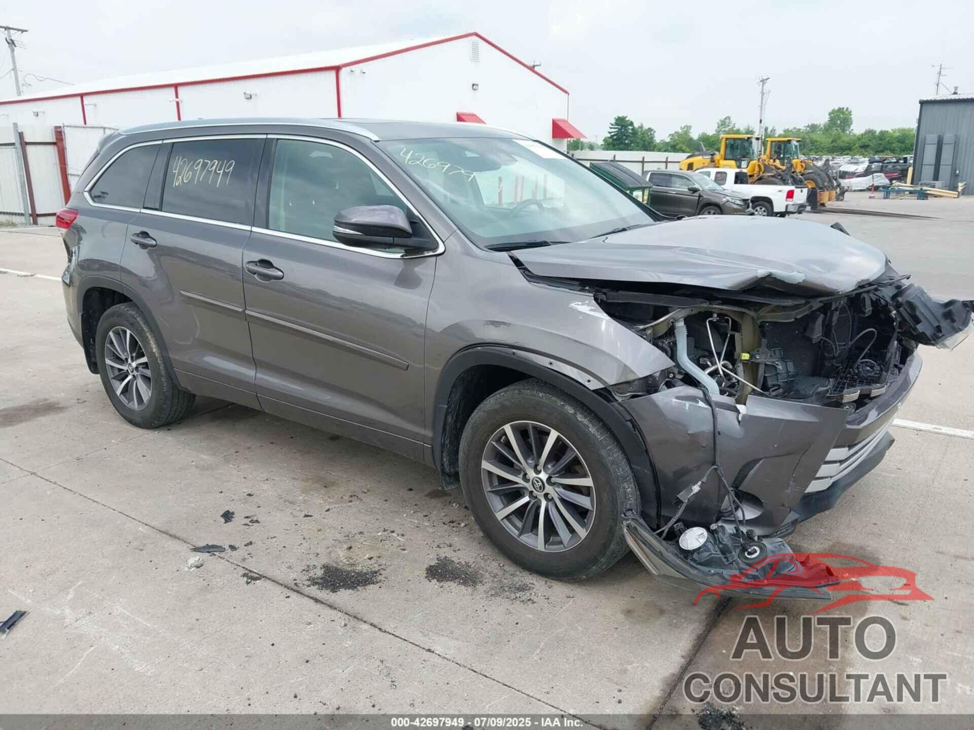 TOYOTA HIGHLANDER 2017 - 5TDJZRFH9HS468054