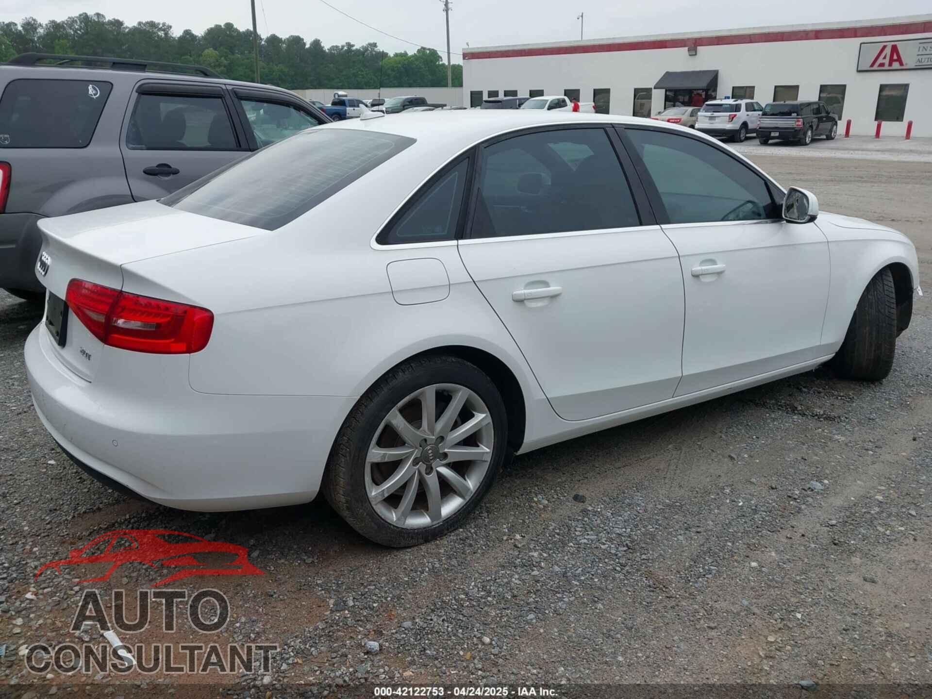 AUDI A4 2013 - WAUEFAFL6DN034252