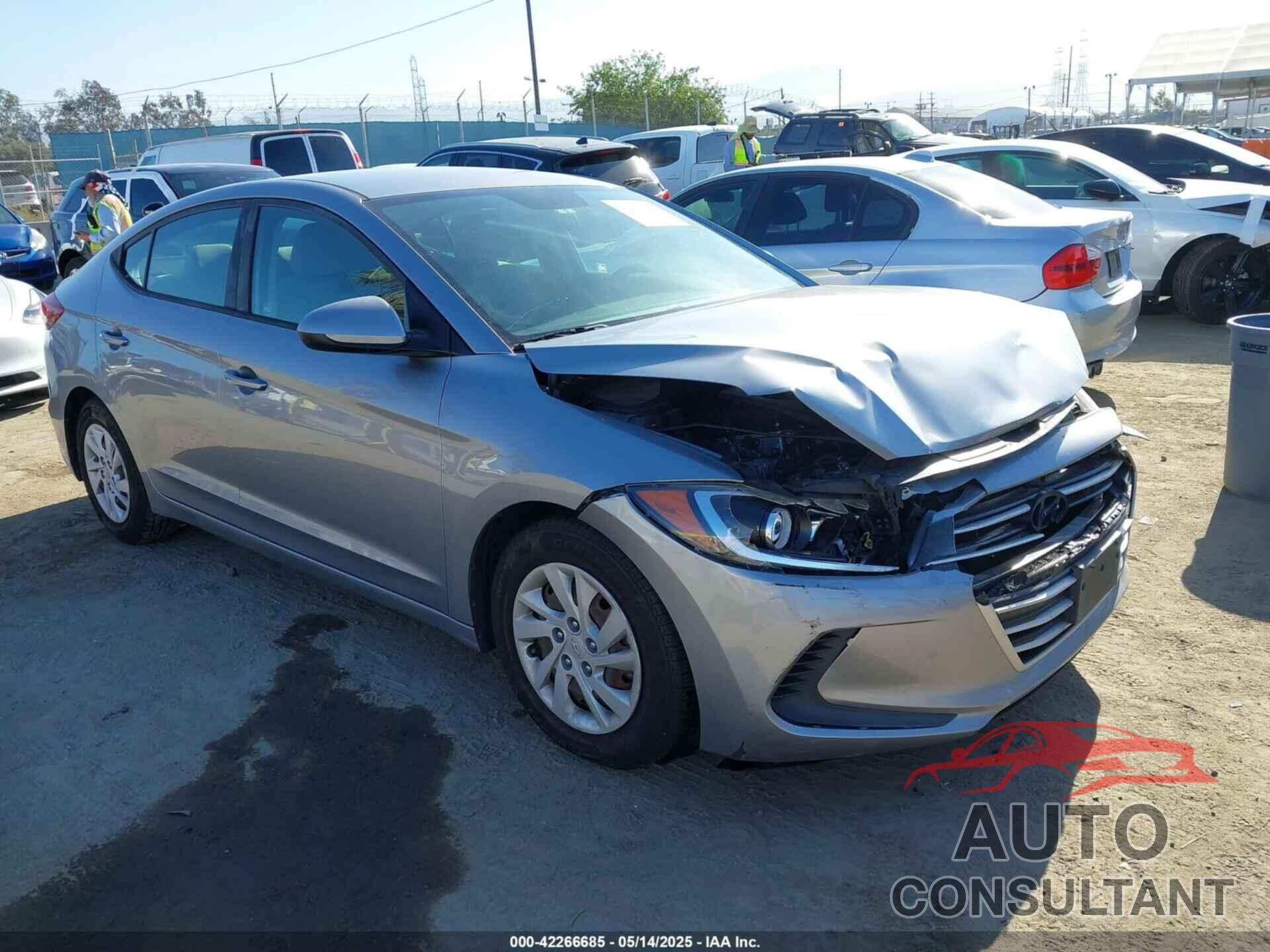 HYUNDAI ELANTRA 2017 - 5NPD74LFXHH054716