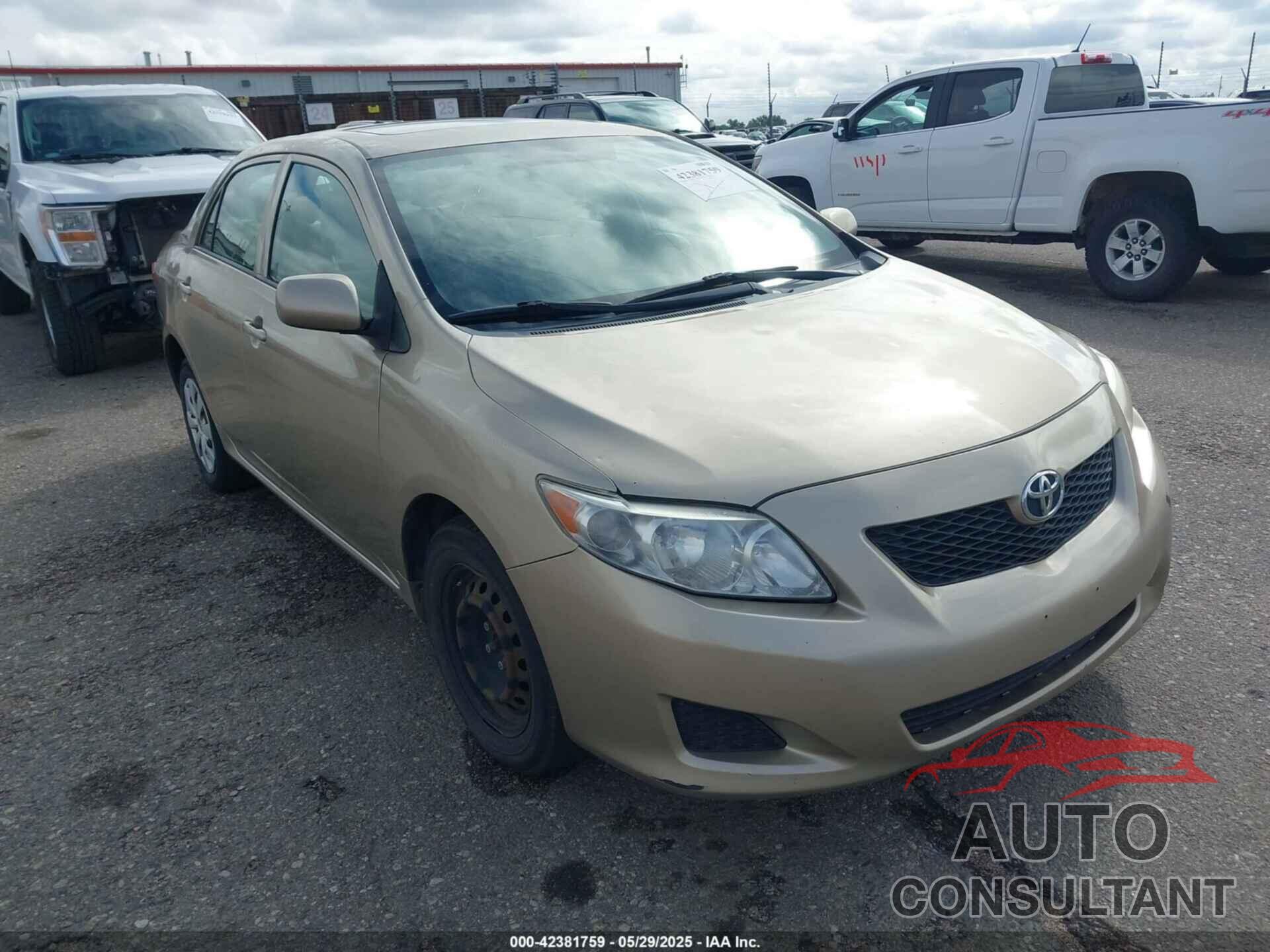TOYOTA COROLLA 2009 - 1NXBU40E09Z078912