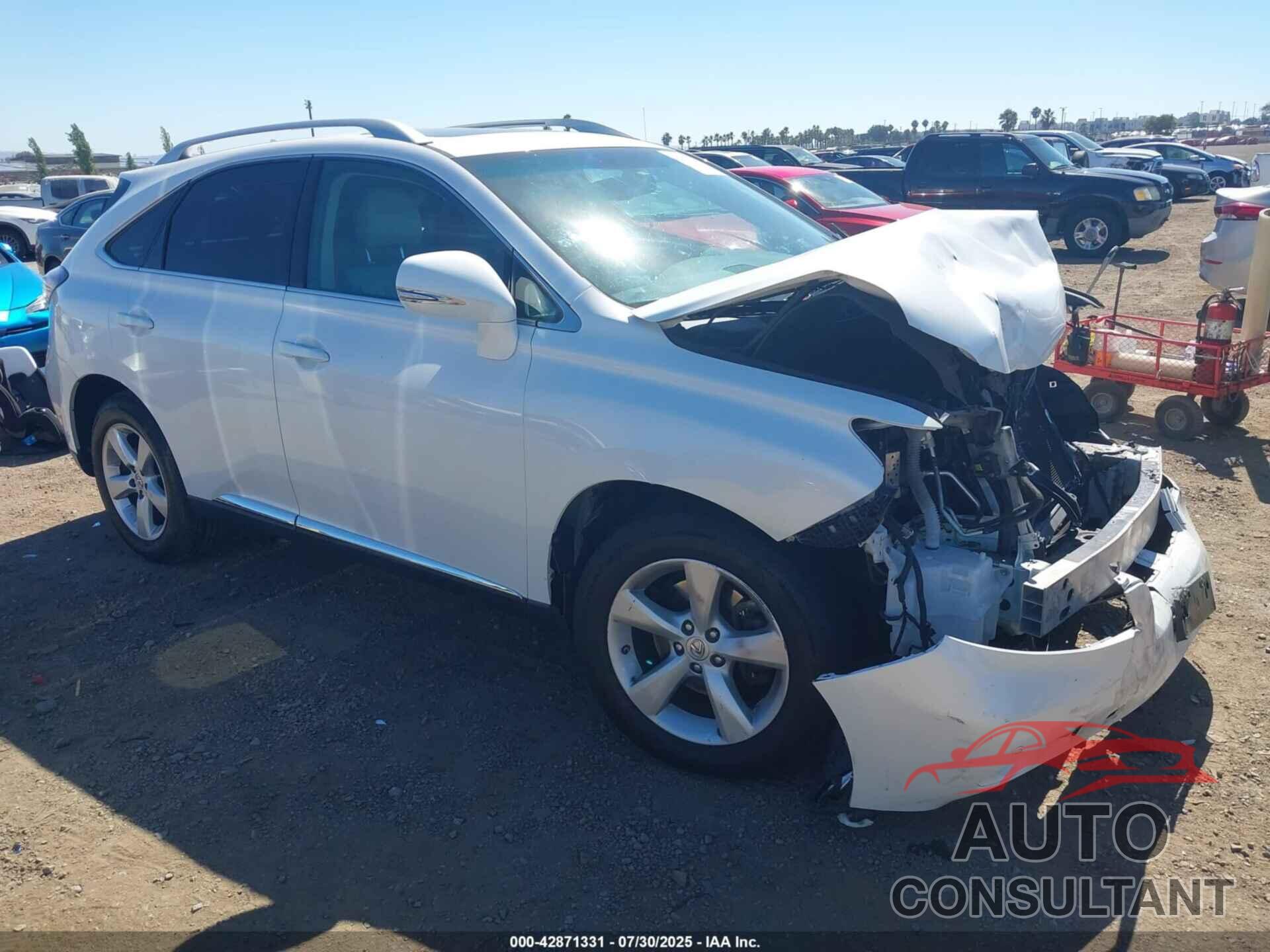 LEXUS RX 350 2012 - 2T2BK1BA0CC141462