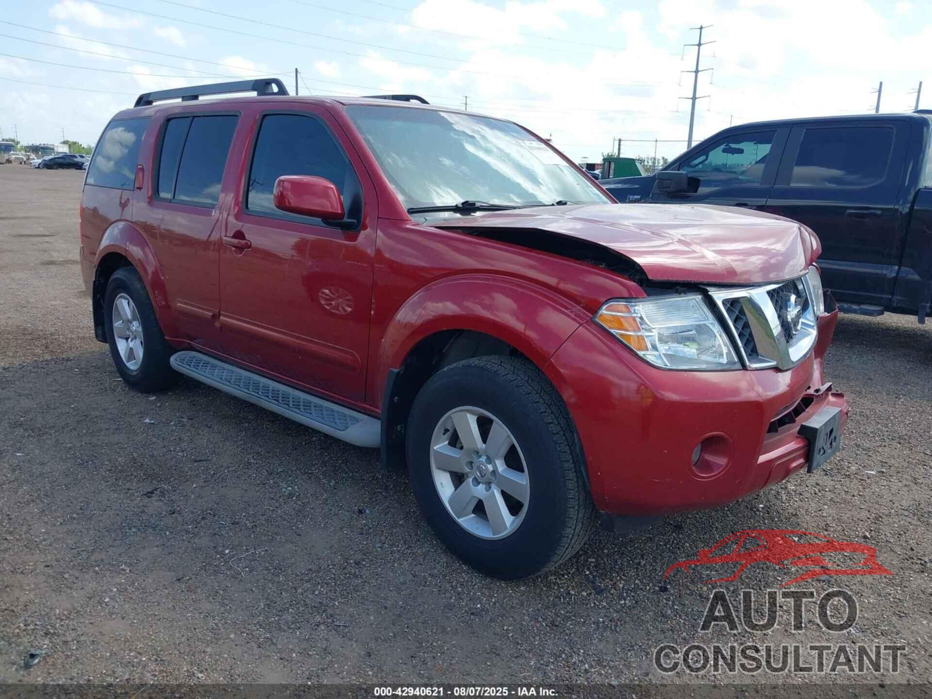 NISSAN PATHFINDER 2010 - 5N1AR1NNXAC601495
