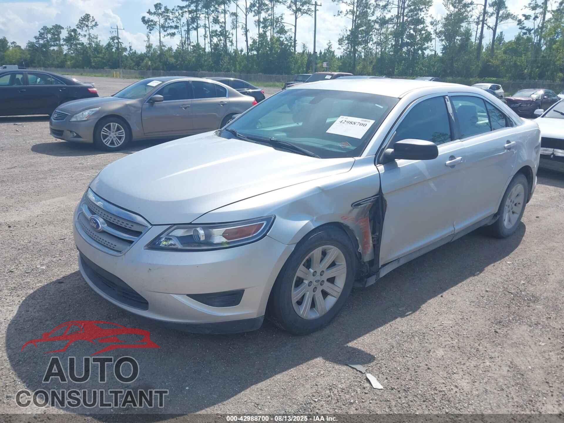 FORD TAURUS 2012 - 1FAHP2DW6CG129046