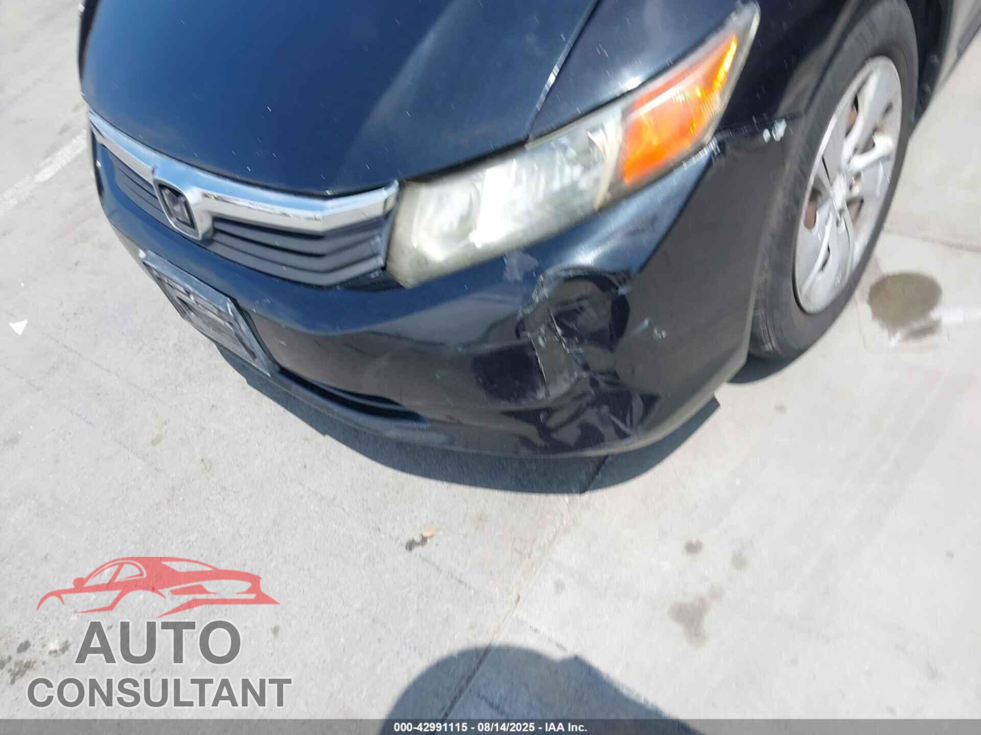 HONDA CIVIC 2012 - 19XFB2F51CE391058