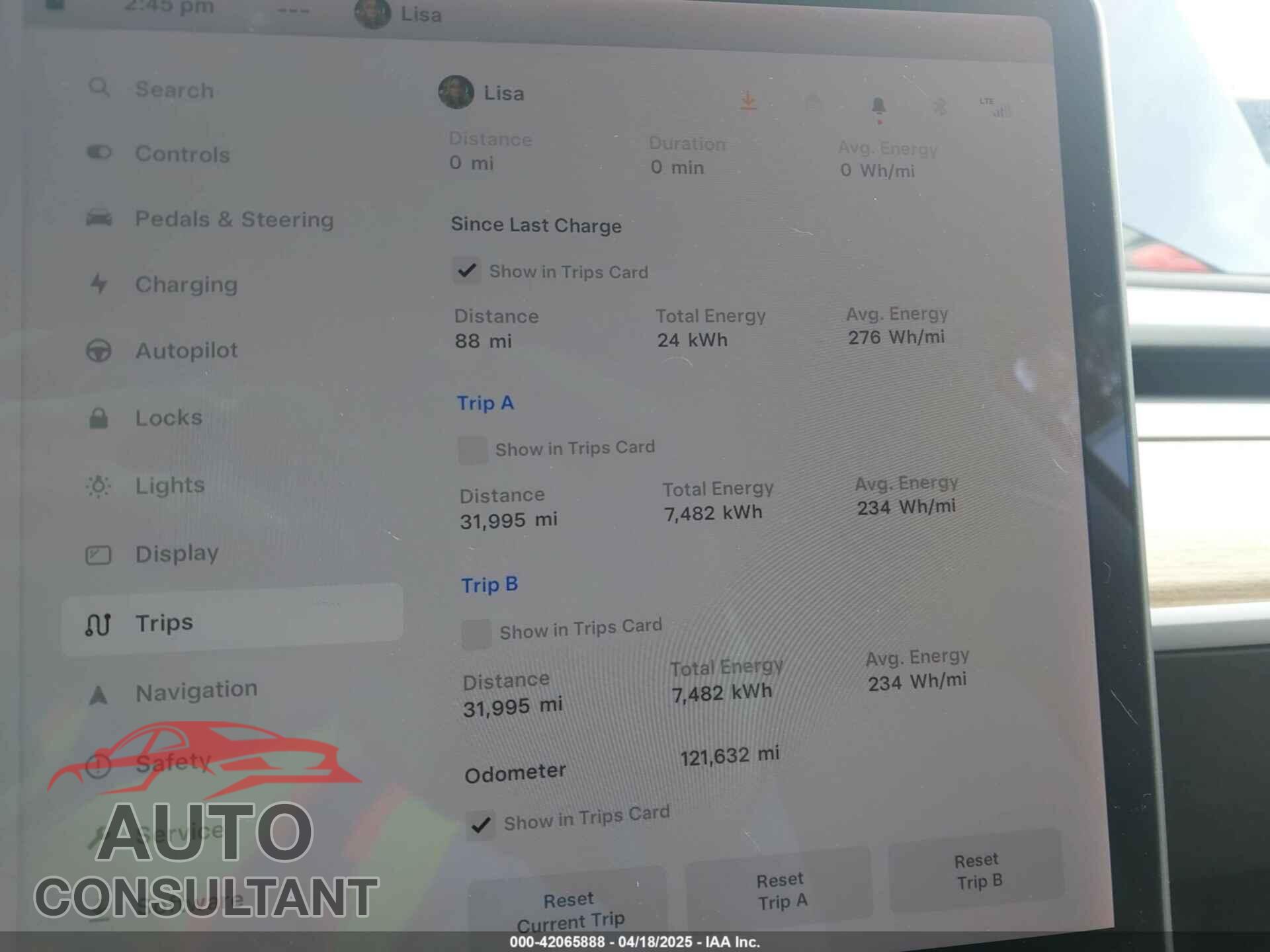 TESLA MODEL 3 2019 - 5YJ3E1EA2KF326103
