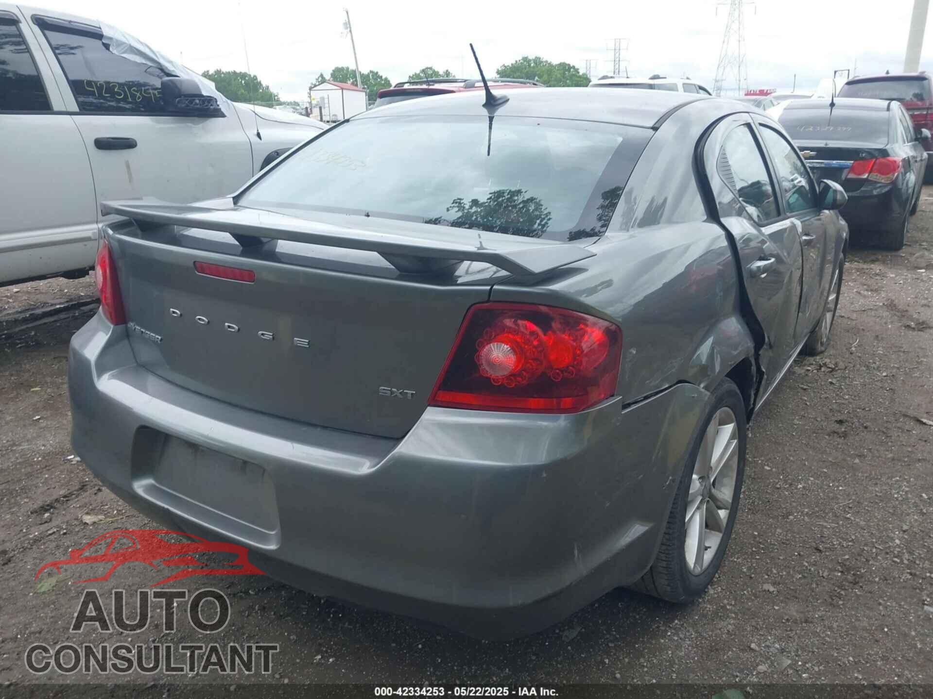 DODGE AVENGER 2012 - 1C3CDZEG6CN238703
