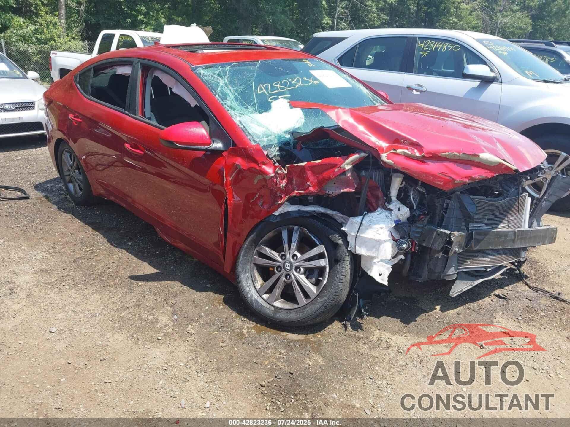 HYUNDAI ELANTRA 2017 - KMHD84LF9HU409311