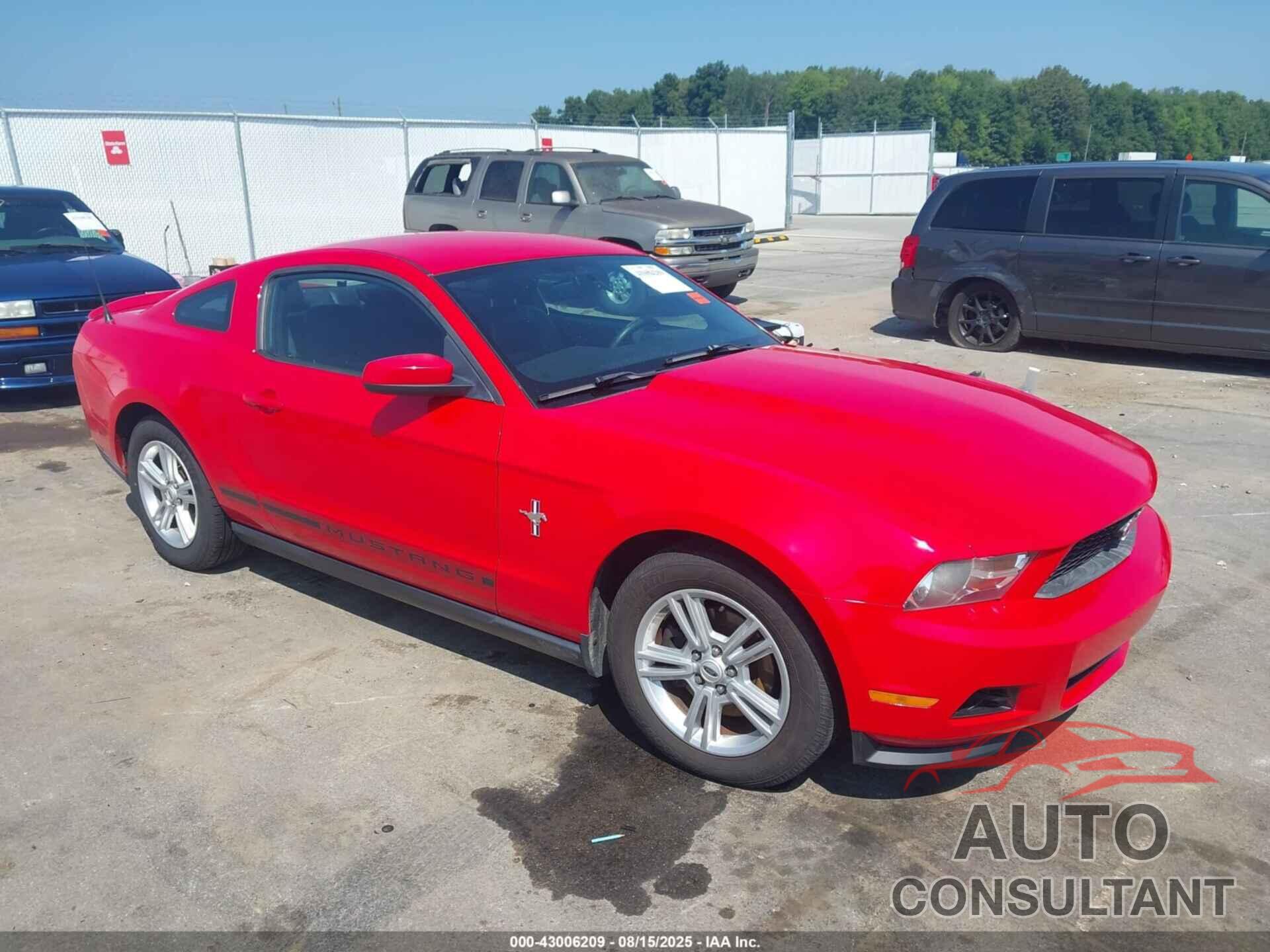 FORD MUSTANG 2012 - 1ZVBP8AM3C5226123