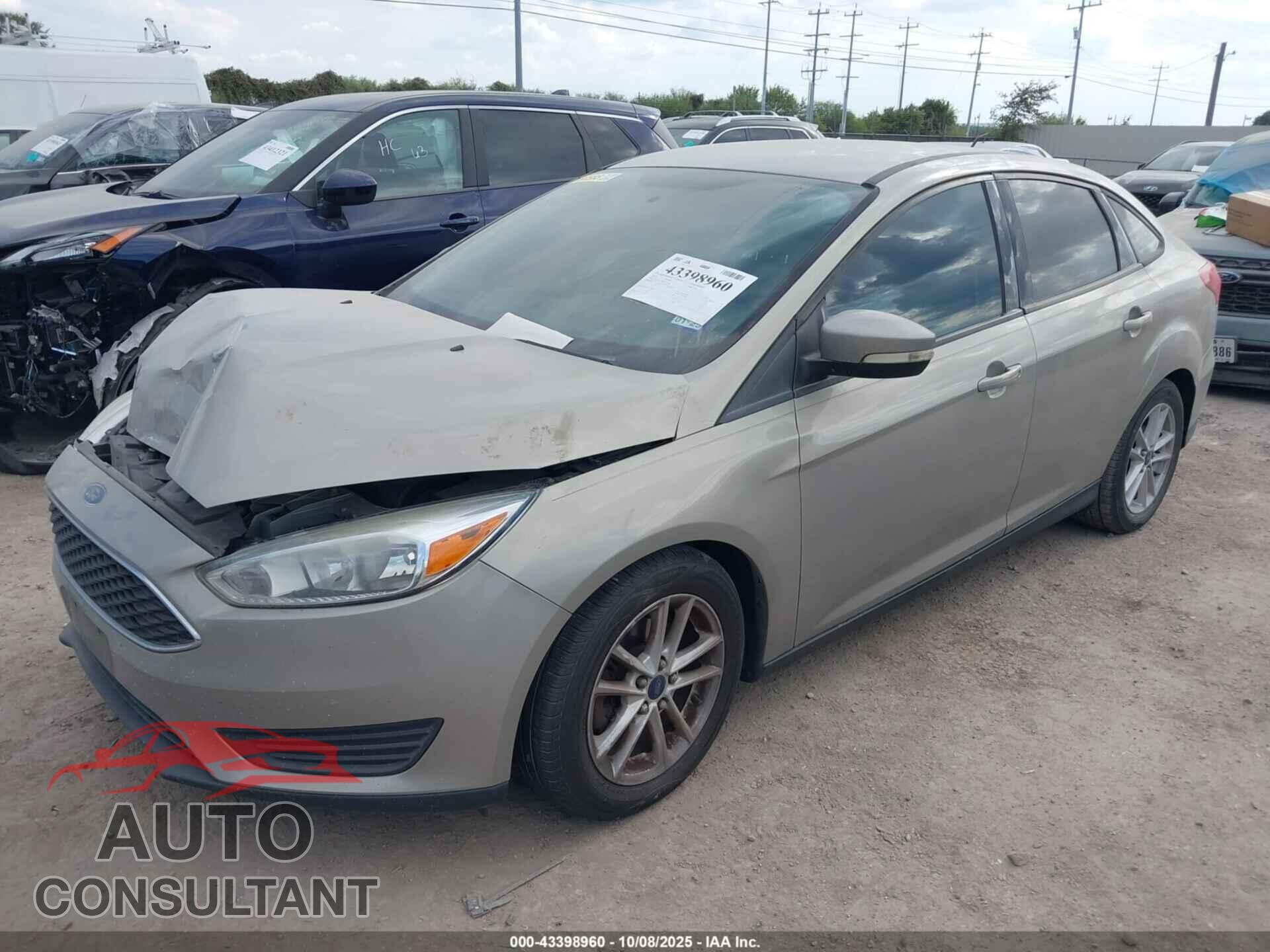 FORD FOCUS 2016 - 1FADP3F25GL372309