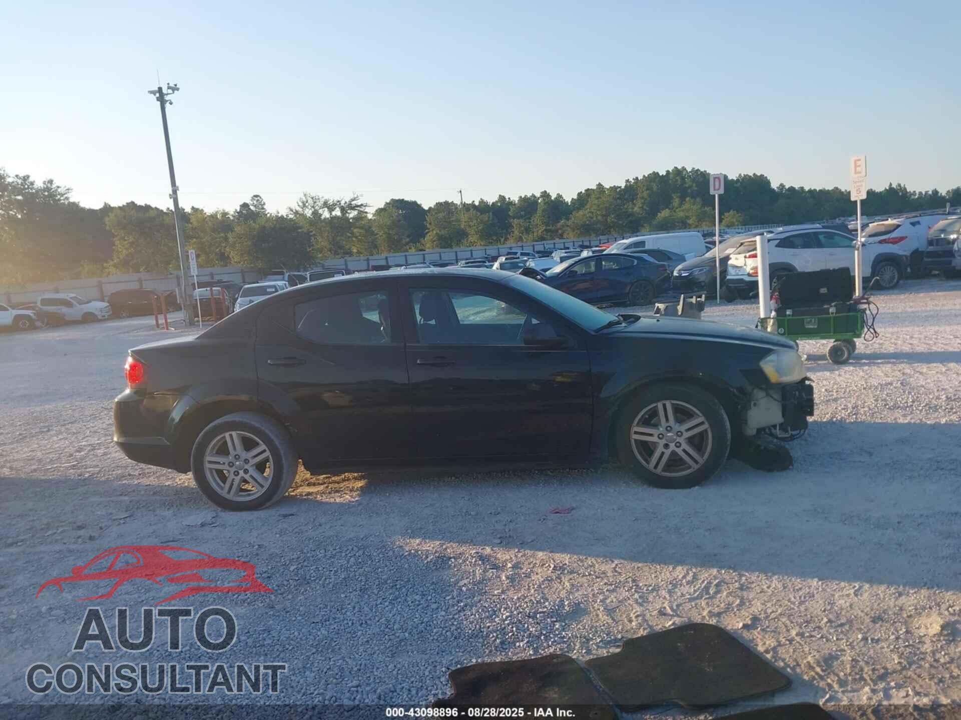 DODGE AVENGER 2012 - 1C3CDZCB4CN195101