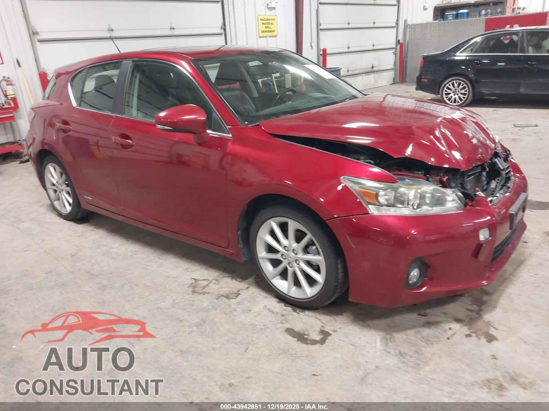 LEXUS CT 200H 2011 - JTHKD5BH0B2013785