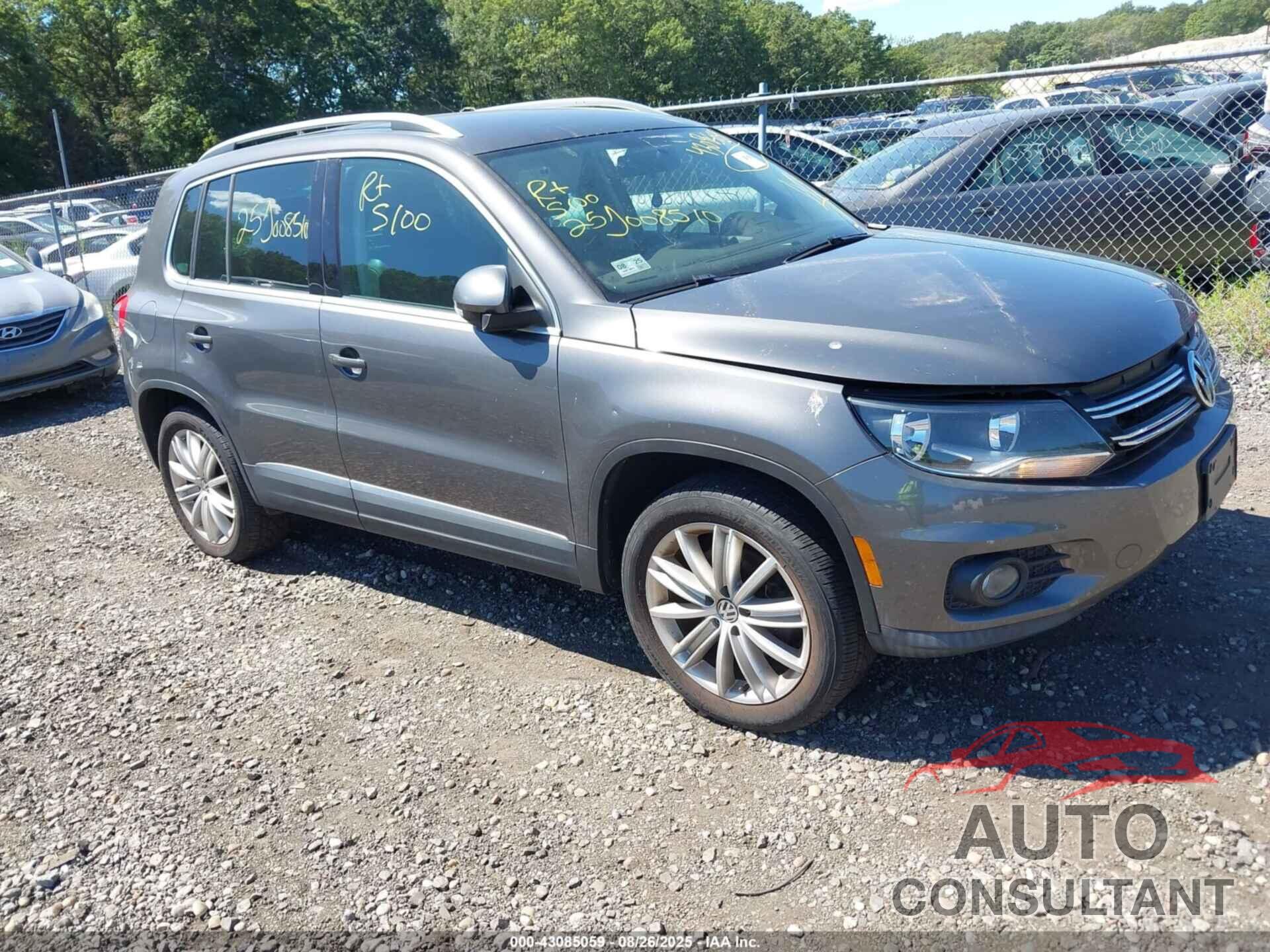 VOLKSWAGEN TIGUAN 2013 - WVGAV3AX5DW581996