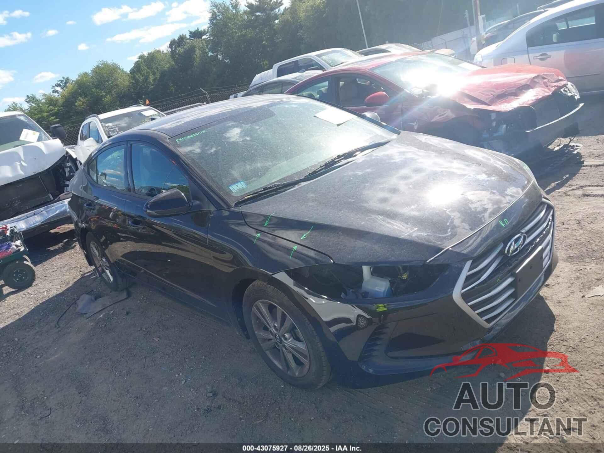 HYUNDAI ELANTRA 2018 - 5NPD84LF1JH328663