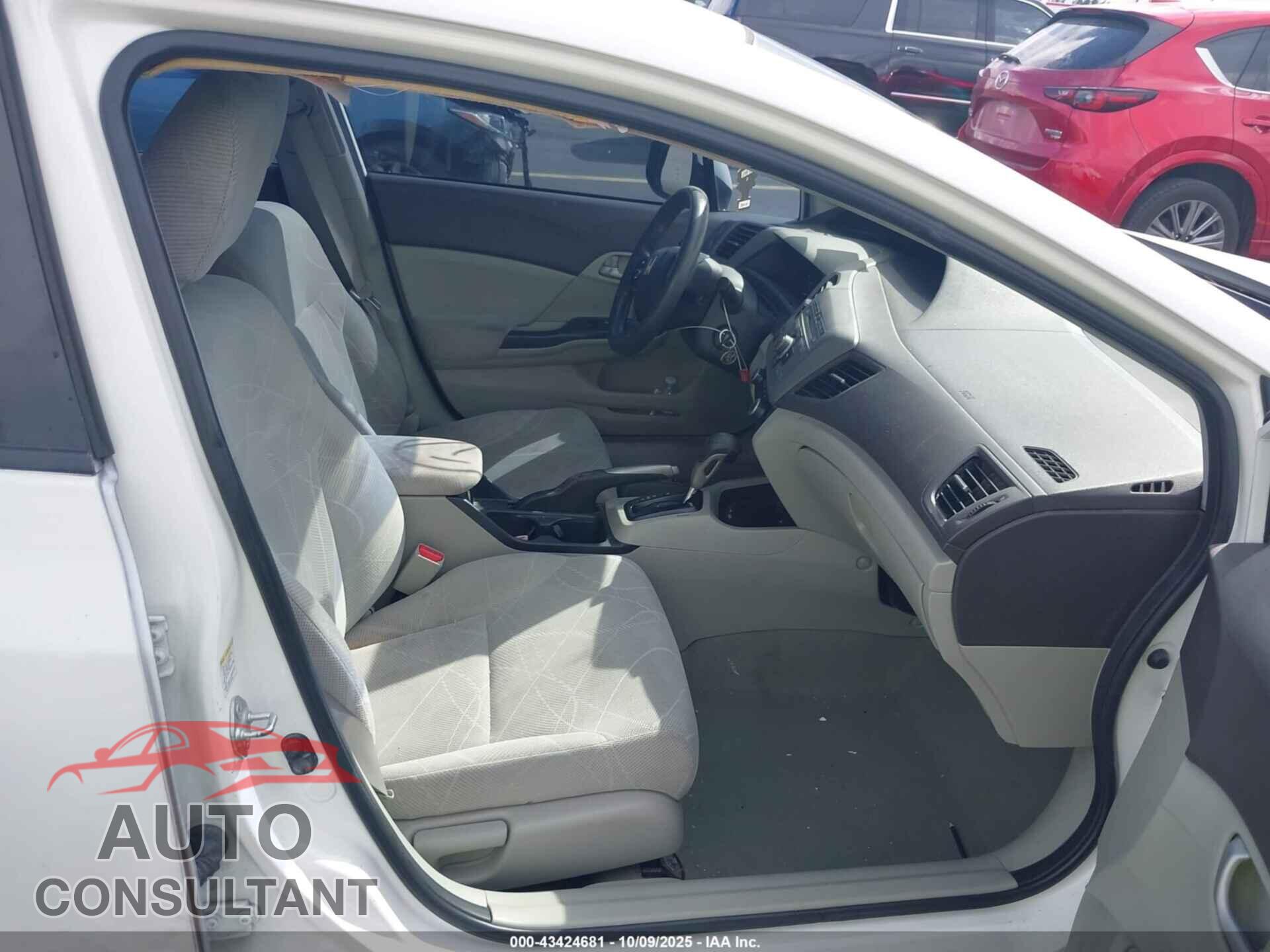 HONDA CIVIC 2012 - JHMFB2F54CS000092