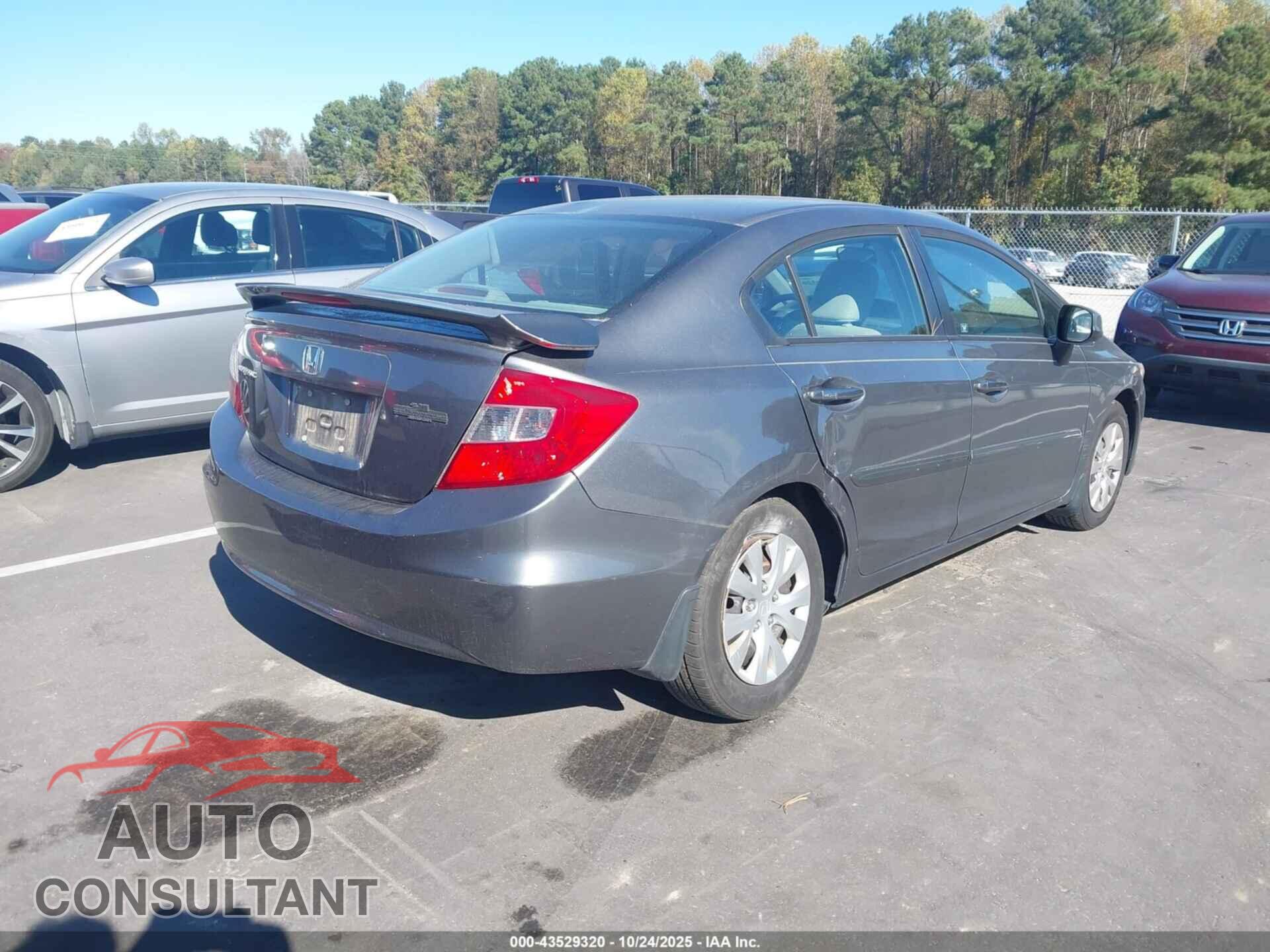 HONDA CIVIC 2012 - 19XFB2F57CE007137