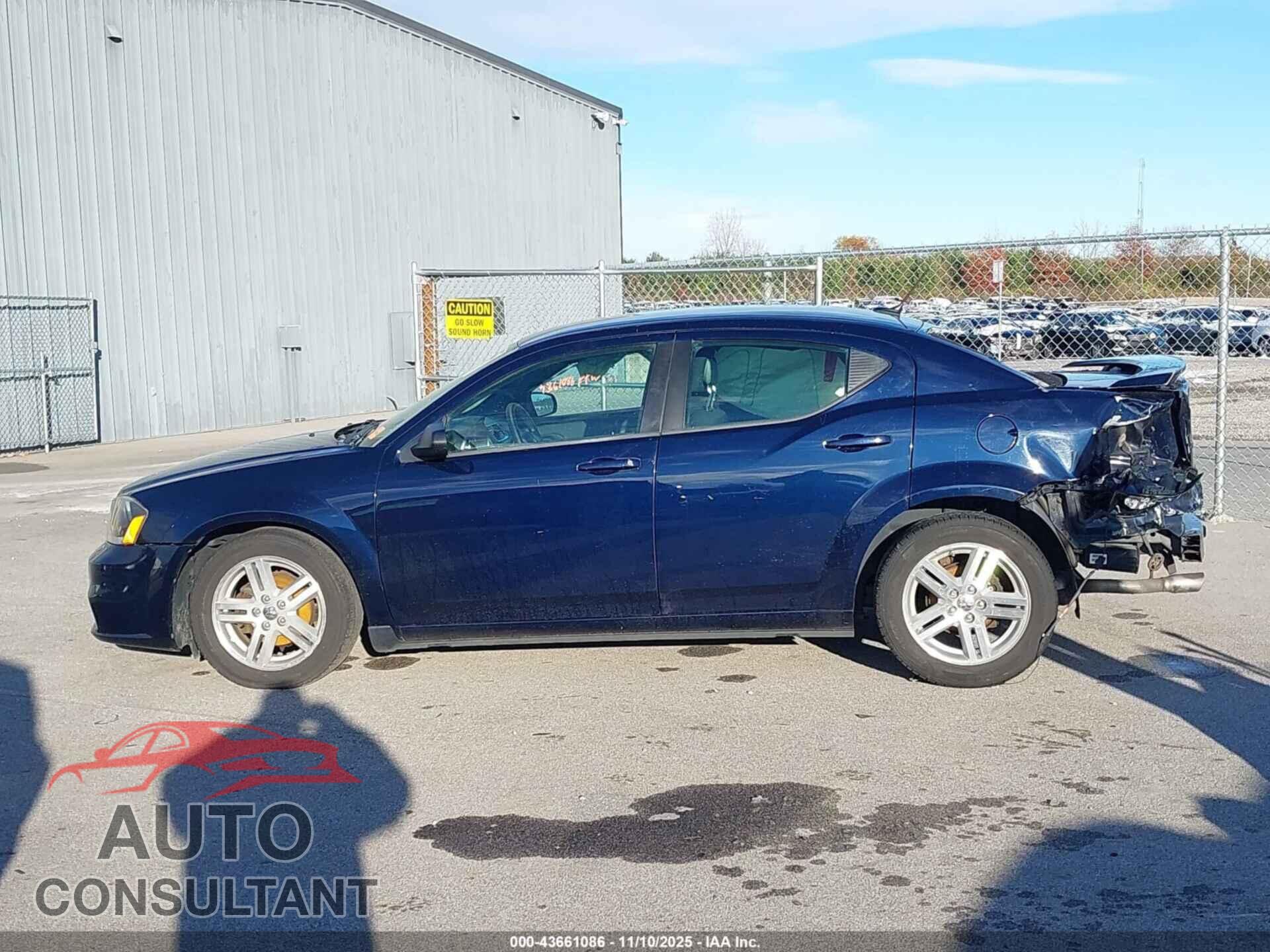DODGE AVENGER 2013 - 1C3CDZAG4DN771768
