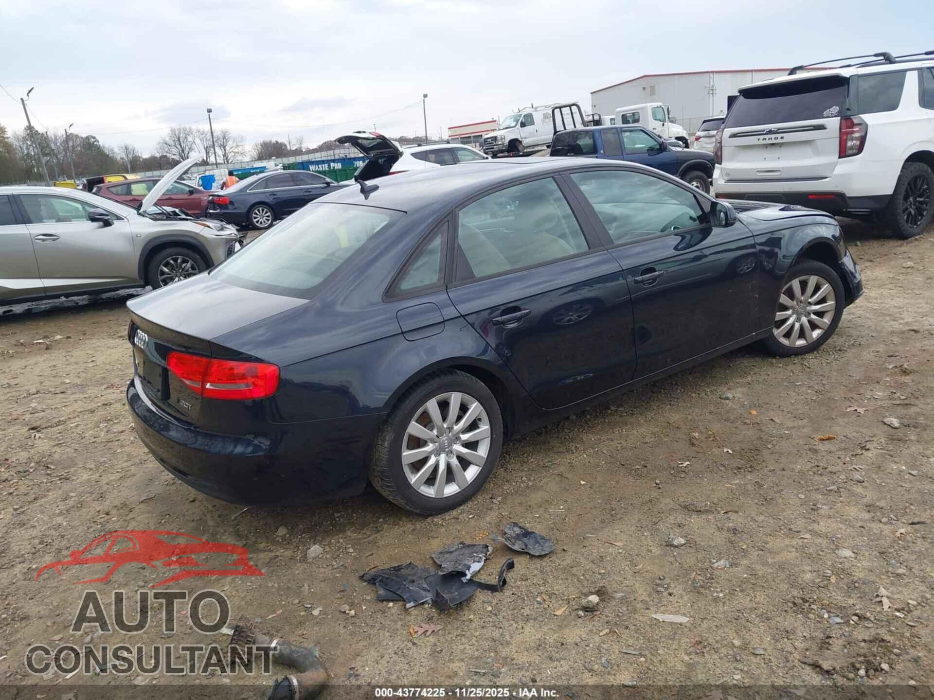 AUDI A4 2013 - WAUAFAFL5DA107360