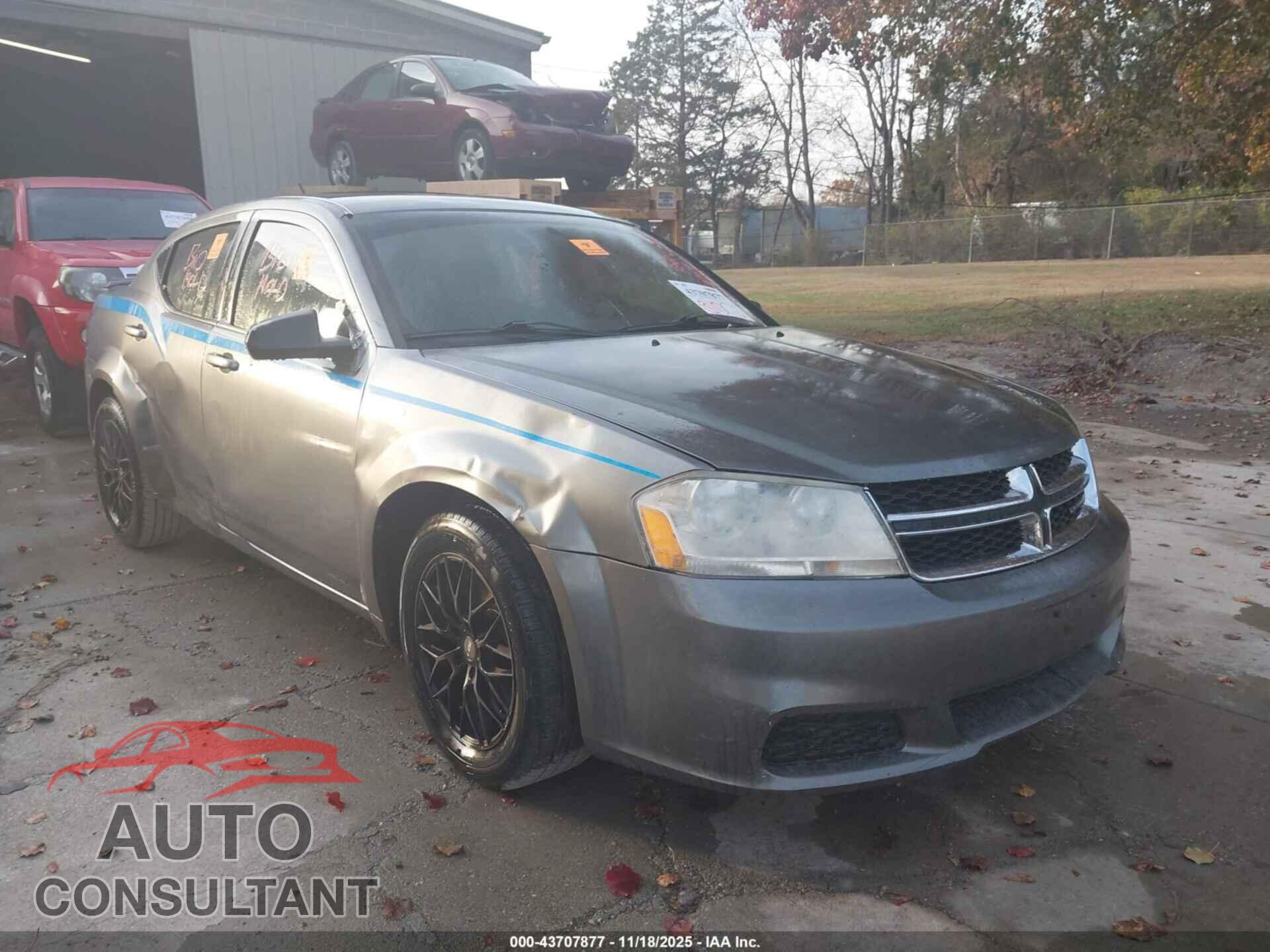 DODGE AVENGER 2013 - 1C3CDZAB6DN628695