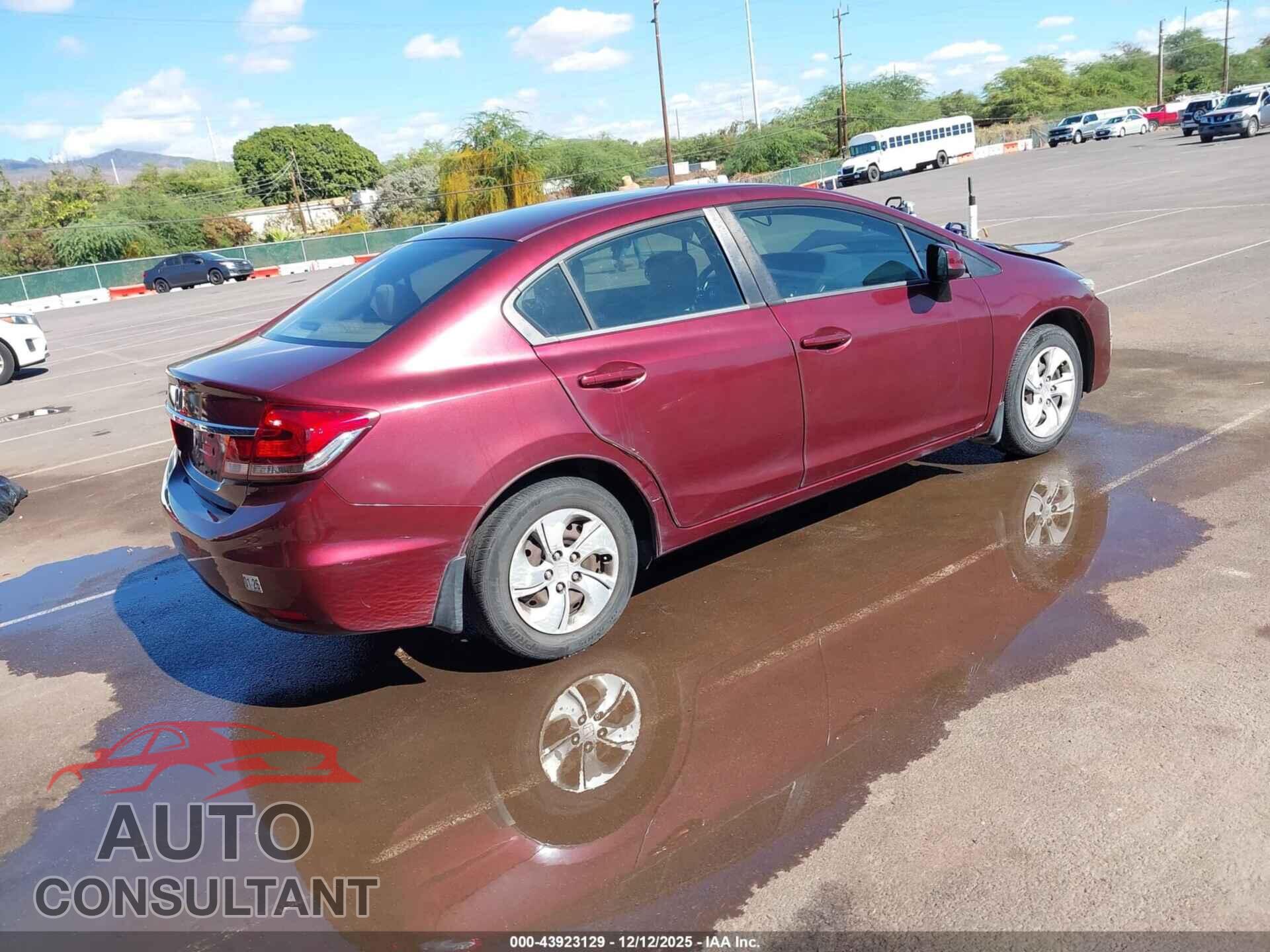 HONDA CIVIC 2013 - 2HGFB2F54DH510843