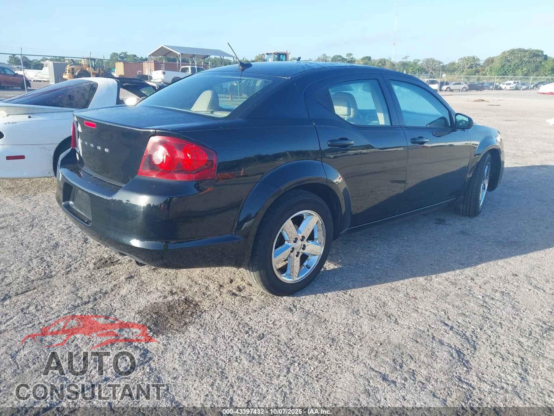 DODGE AVENGER 2011 - 1B3BD2FB4BN574464