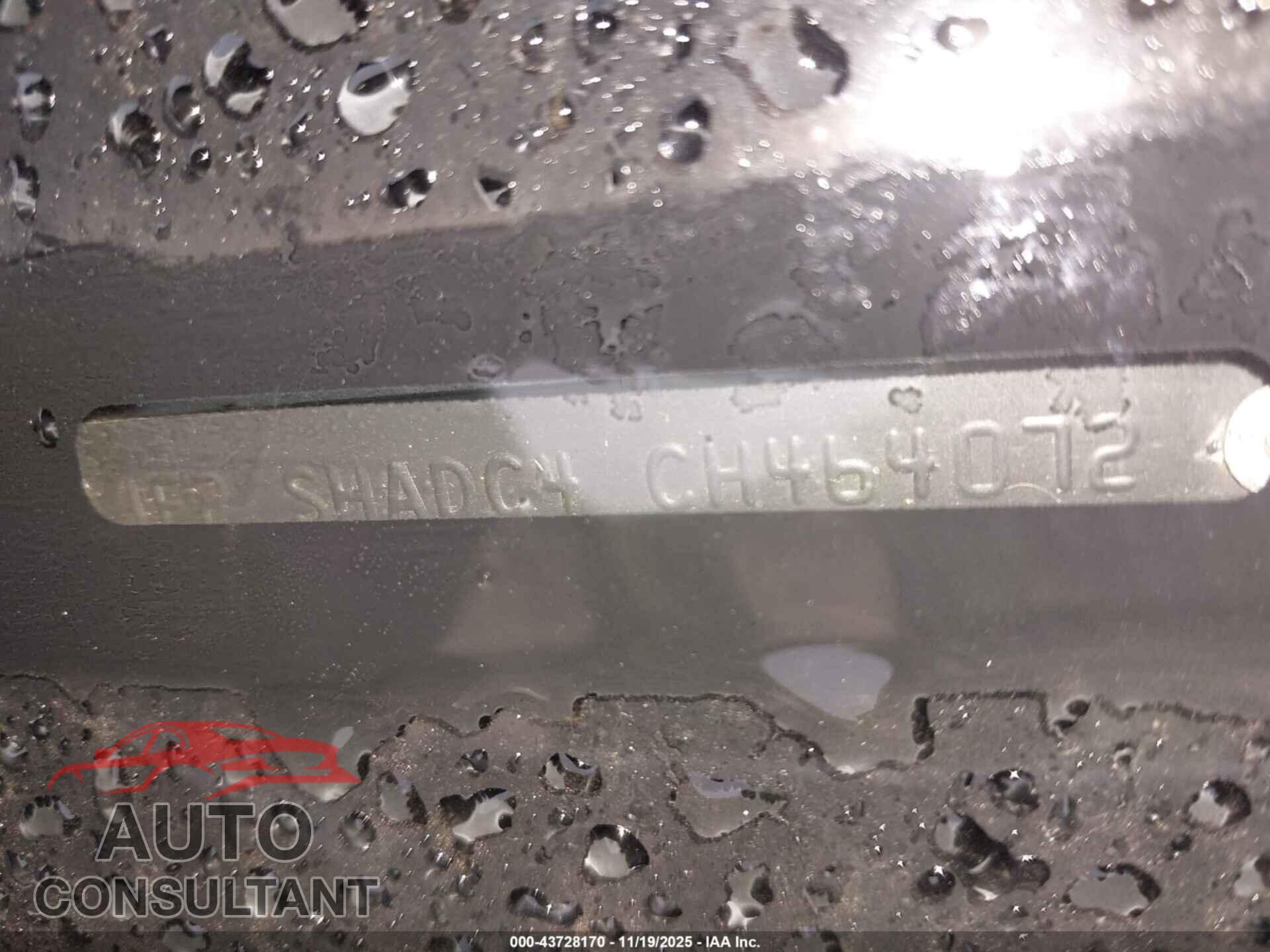 SUBARU FORESTER 2012 - JF2SHADC4CH464072
