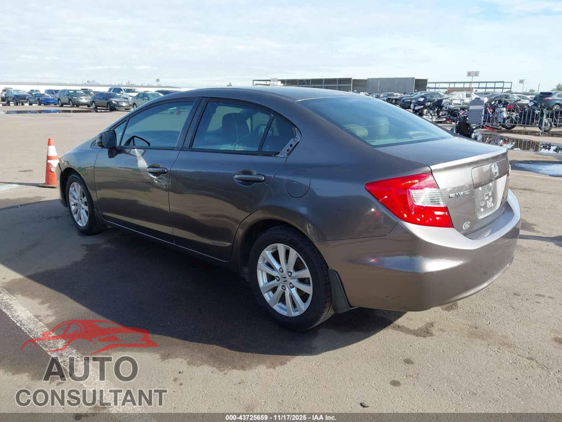HONDA CIVIC 2012 - 19XFB2F9XCE336577