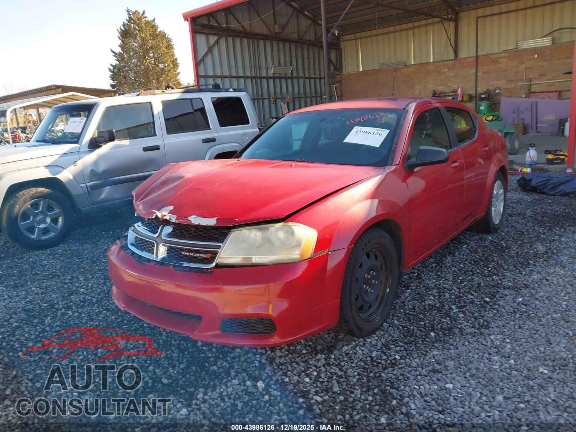 DODGE AVENGER 2011 - 1B3BD4FB1BN542079